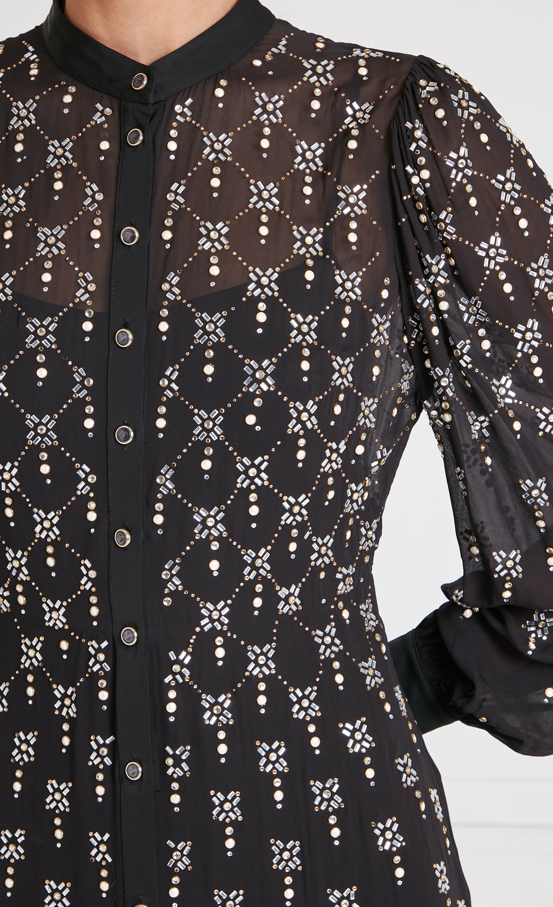 Gallantry Shirt Dress - Black