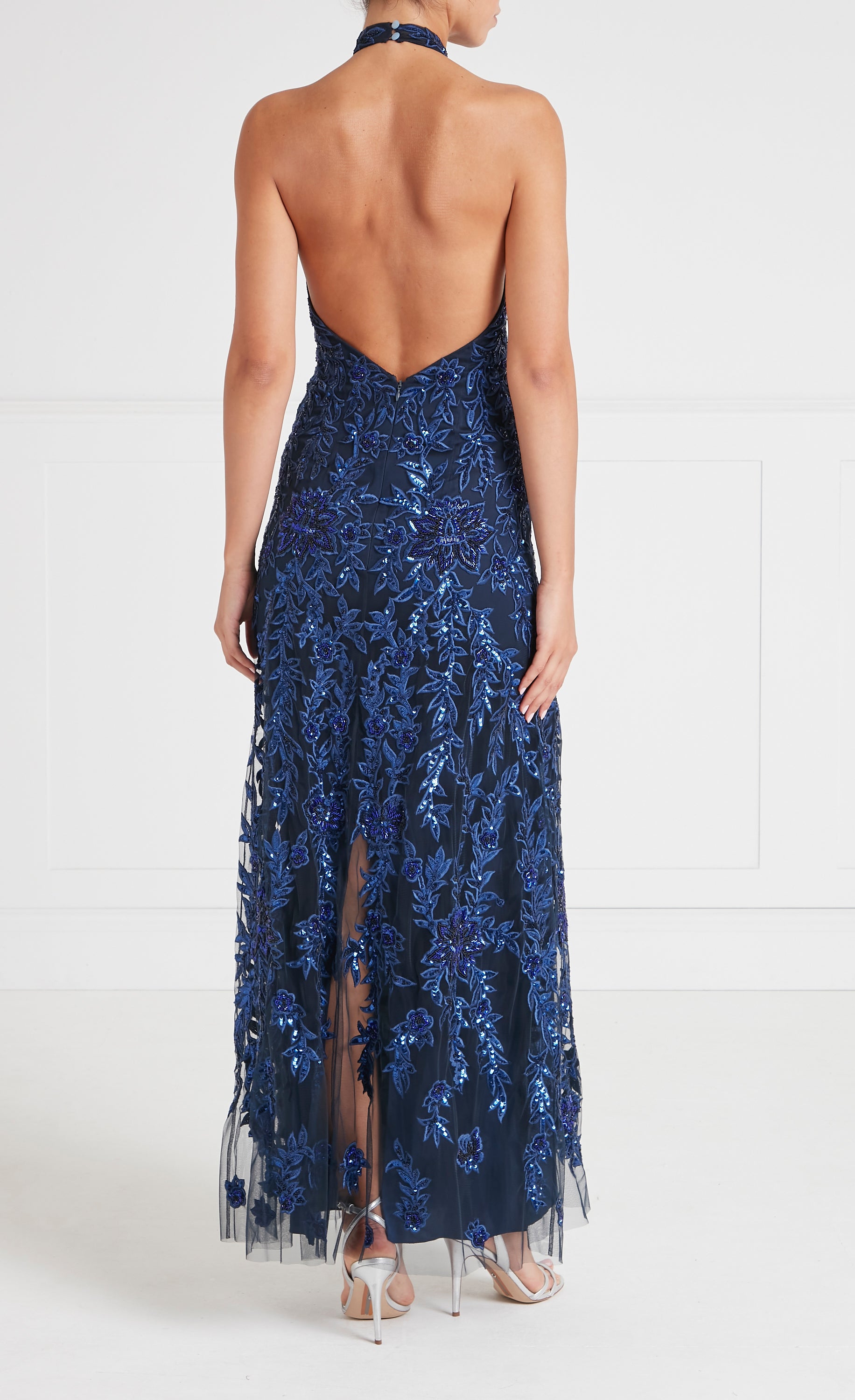 Genevieve Halter Gown - Midnight