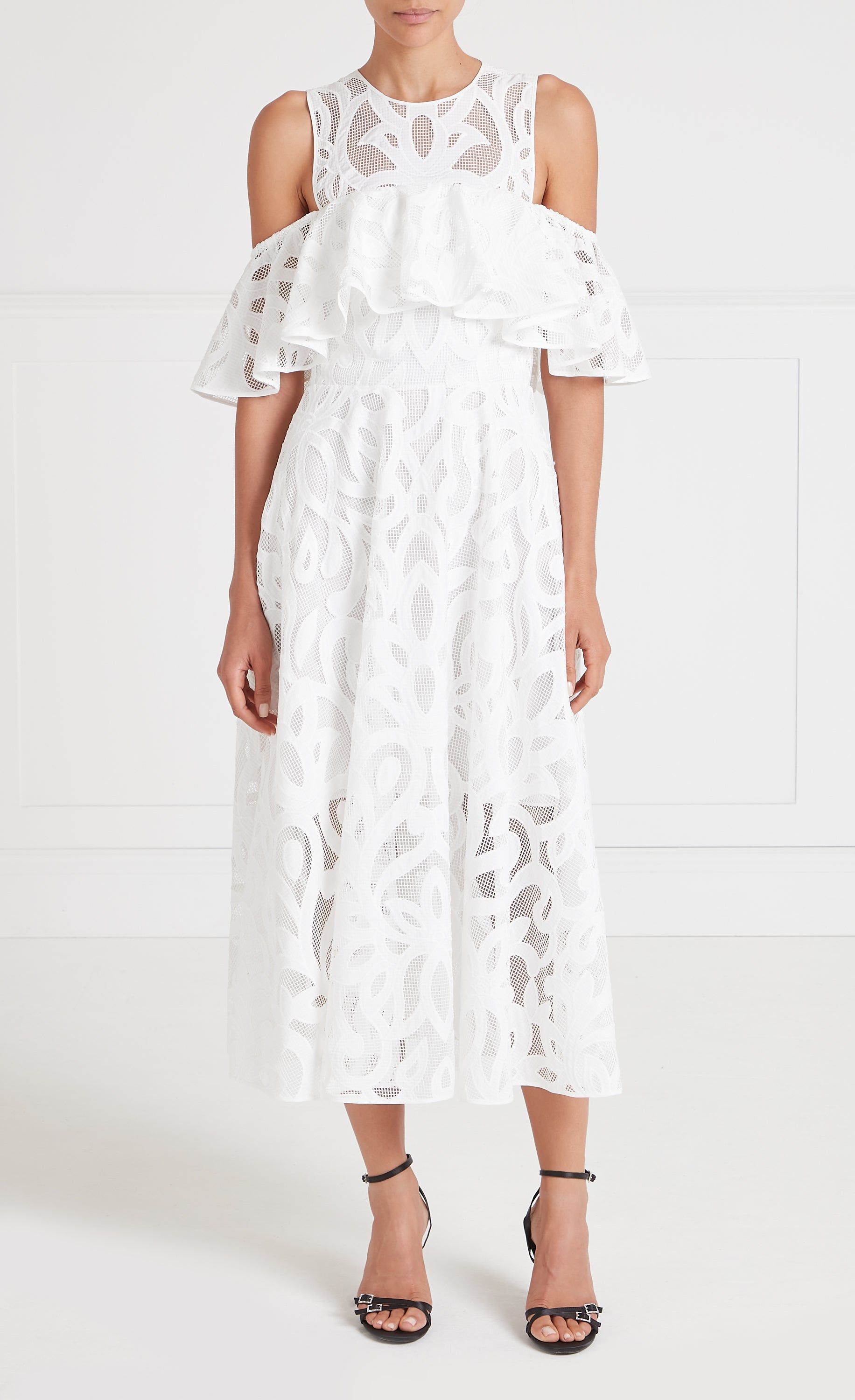 Louis Off-Shoulder Dress - White