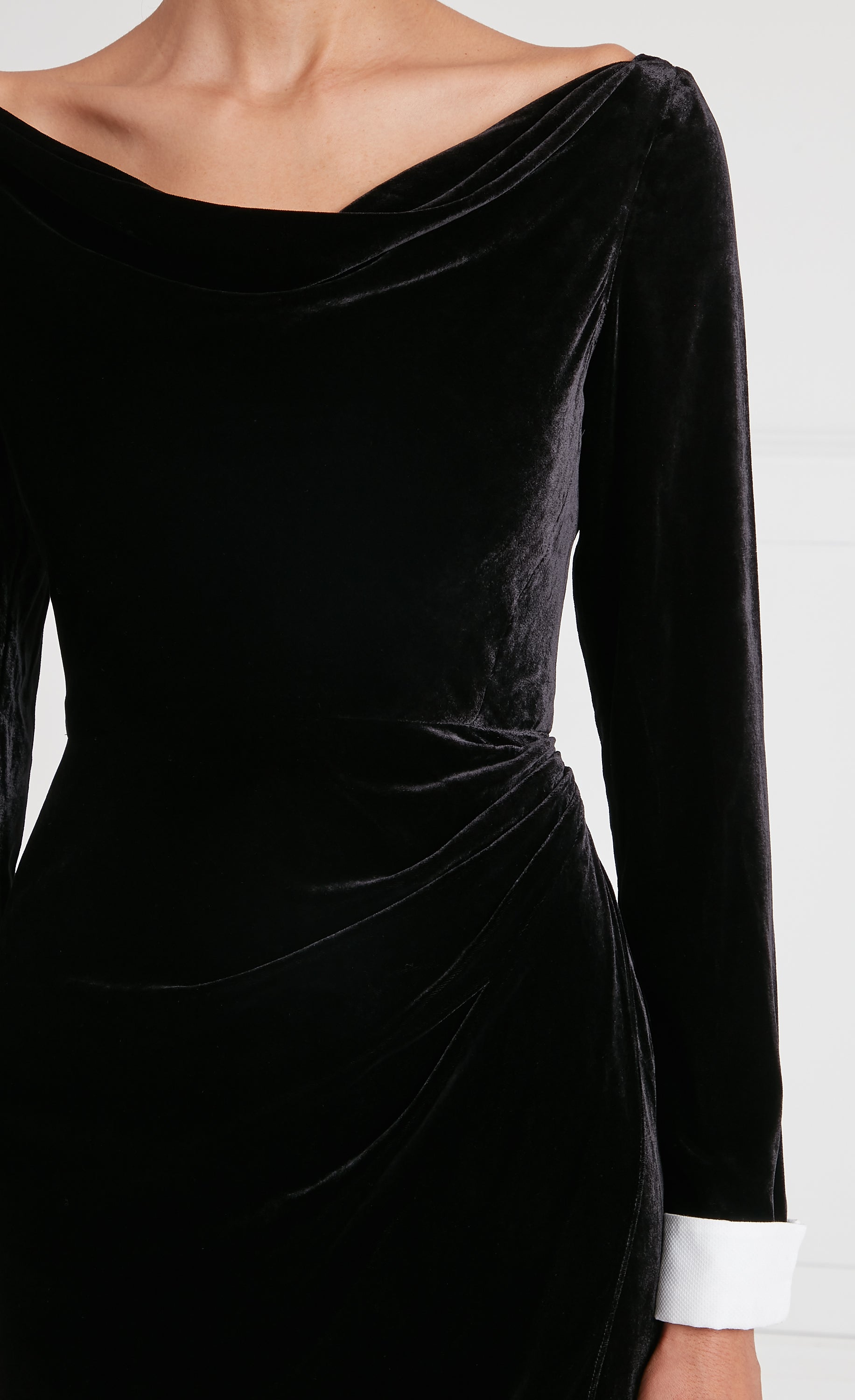 Pompidou Draped Dress - Black