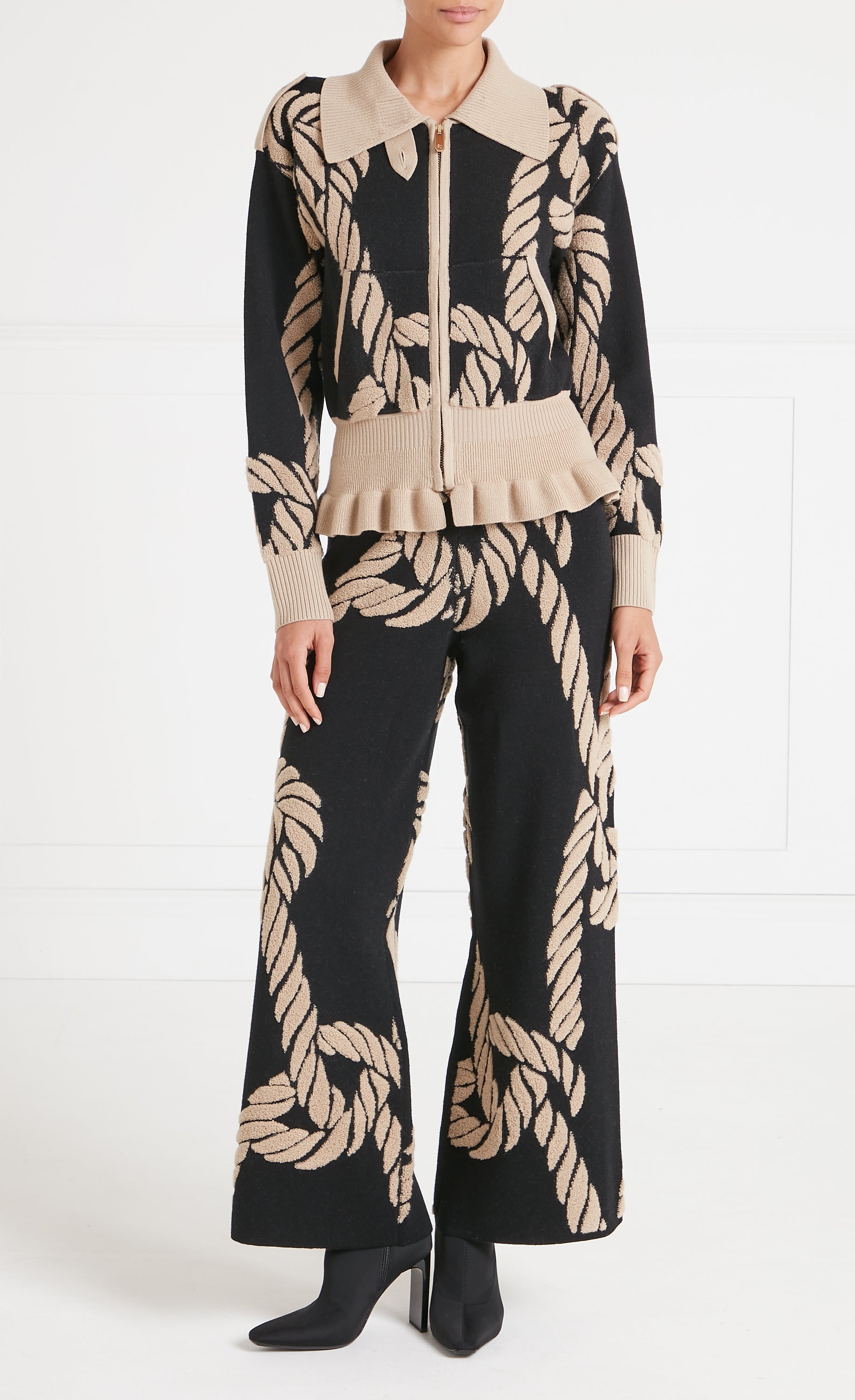 Rope Knit Jacket - Black