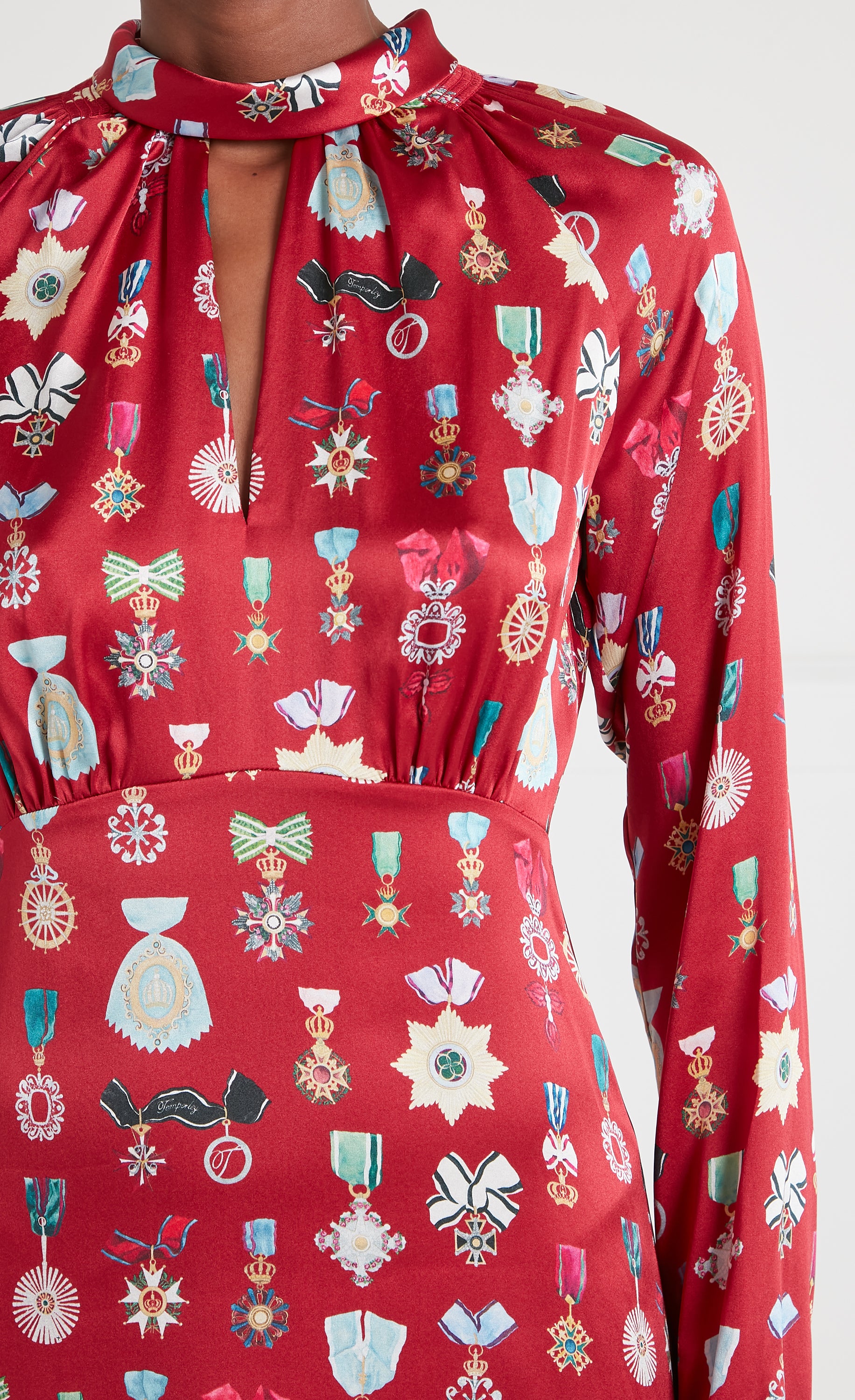 Gloriette Mini Dress - Crimson