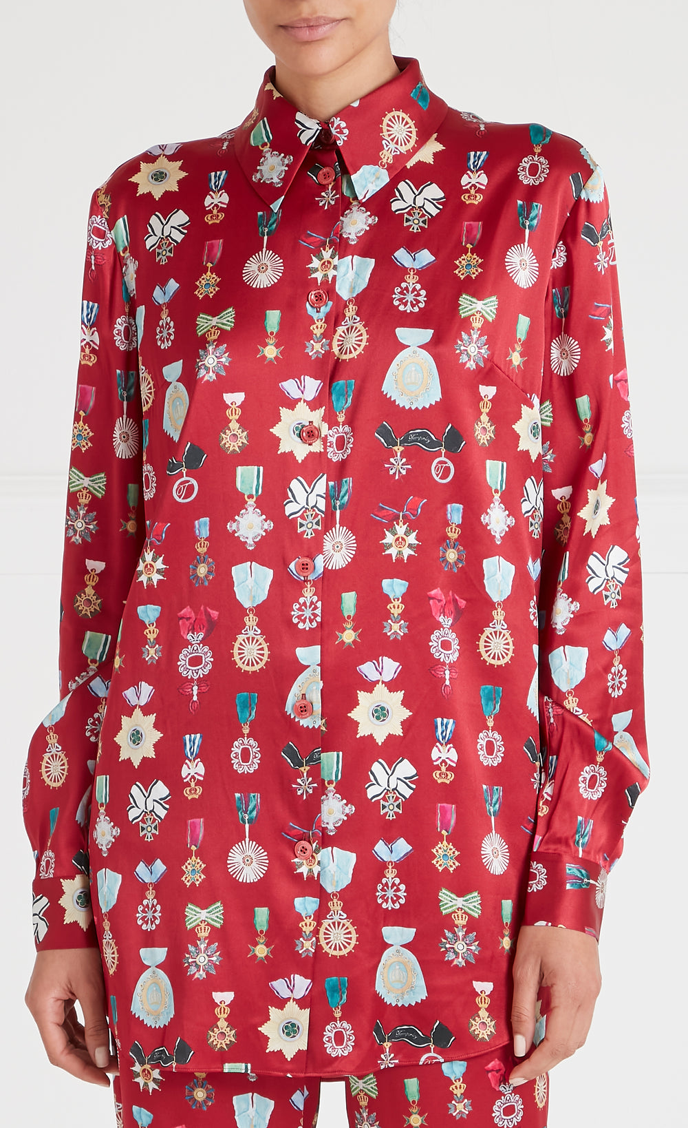 Gloriette Shirt - Crimson