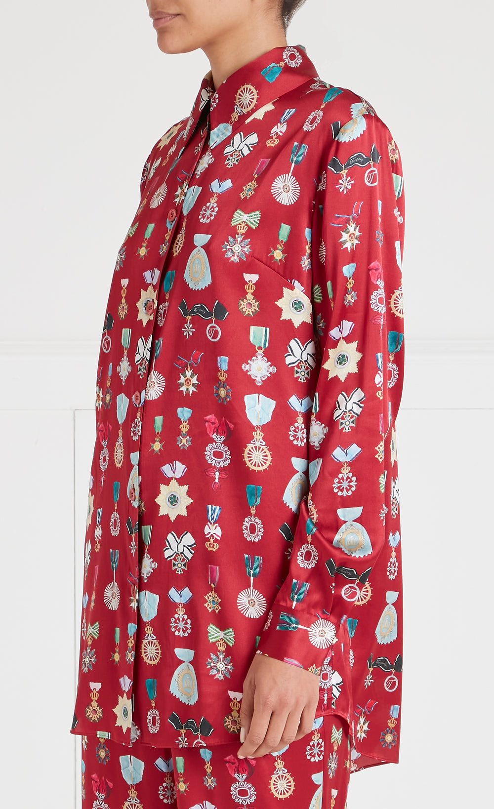 Gloriette Shirt - Crimson