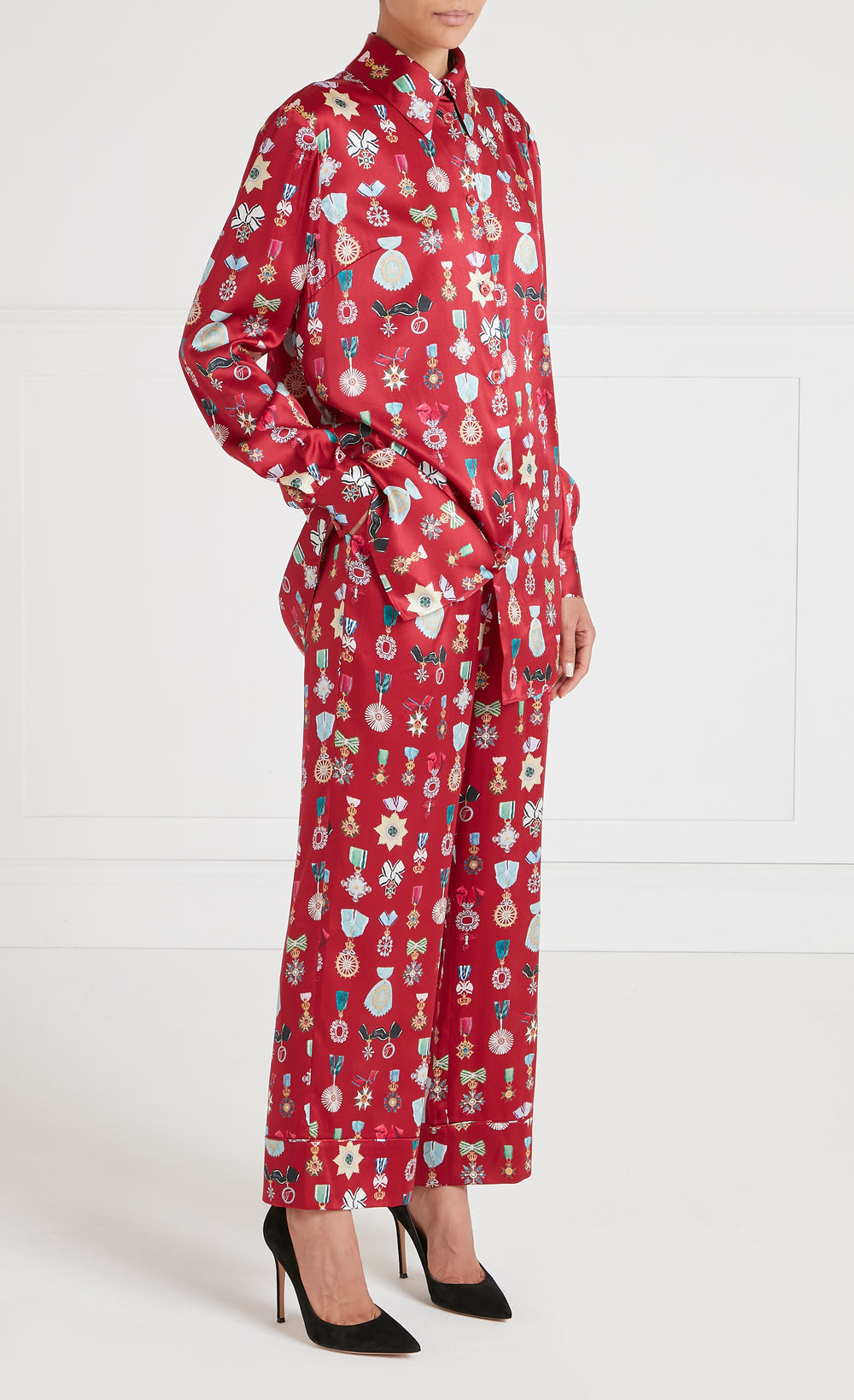 Gloriette Trousers - Crimson