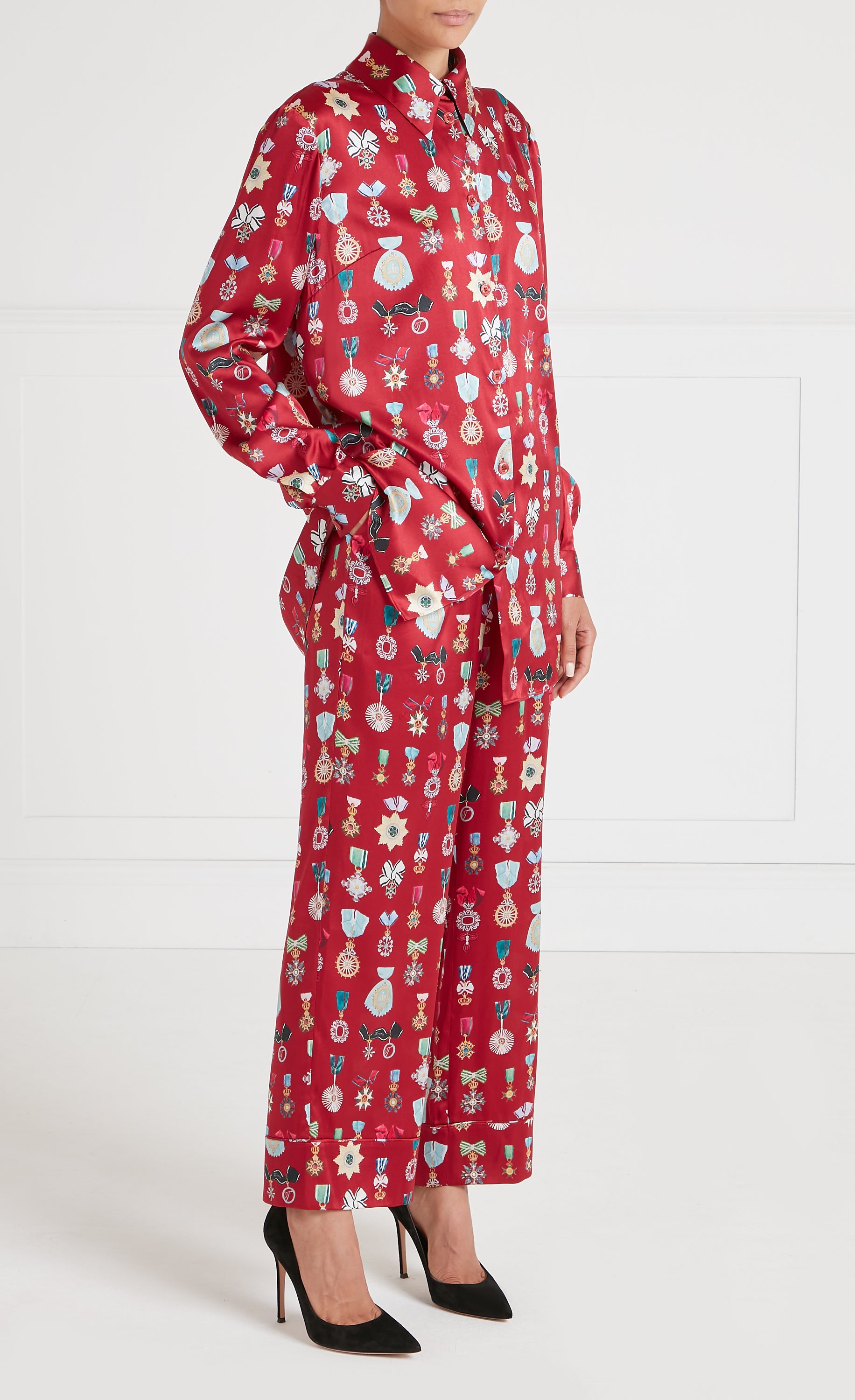 Gloriette Trousers - Crimson