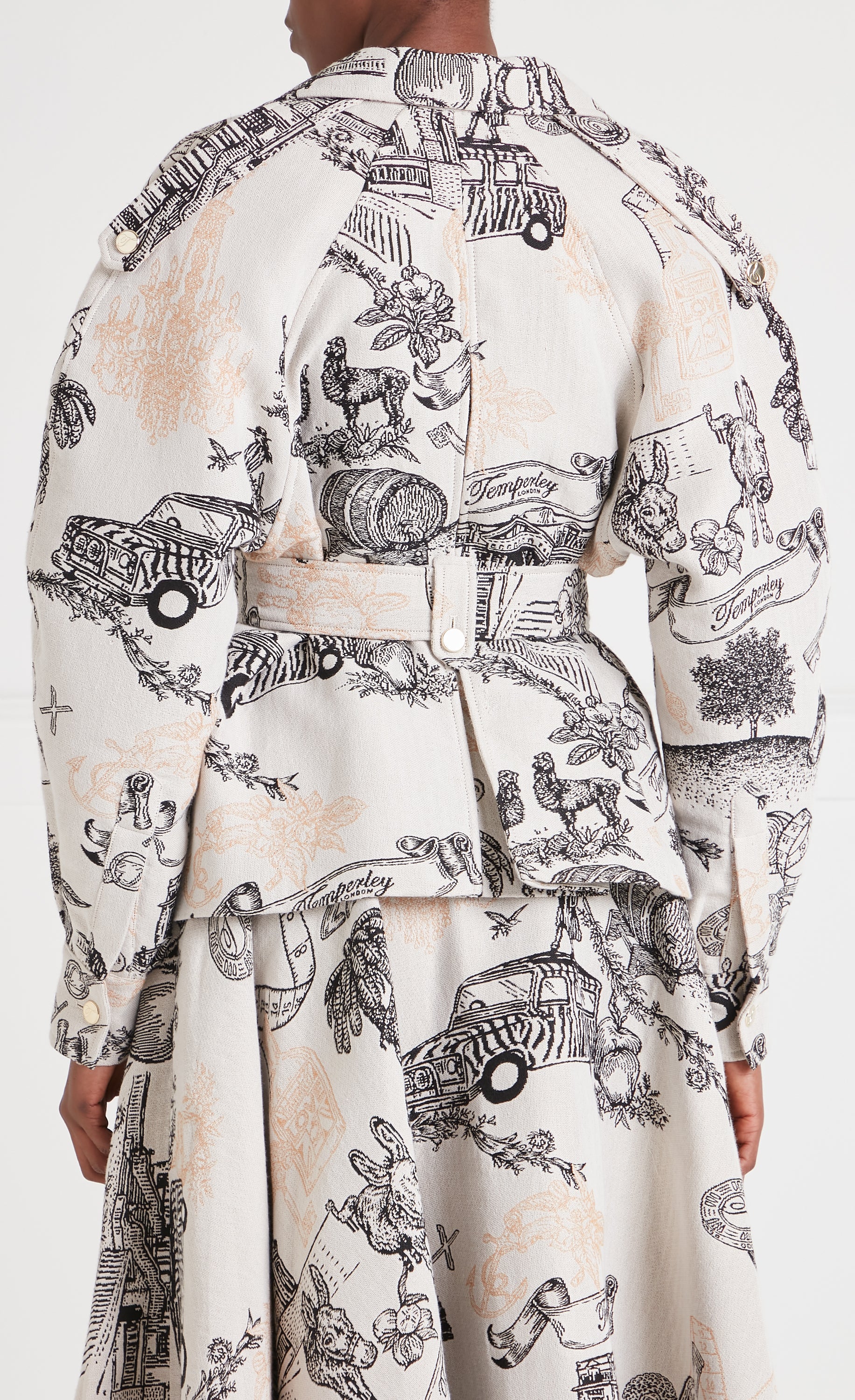 Anniversary Belted Jacket - White