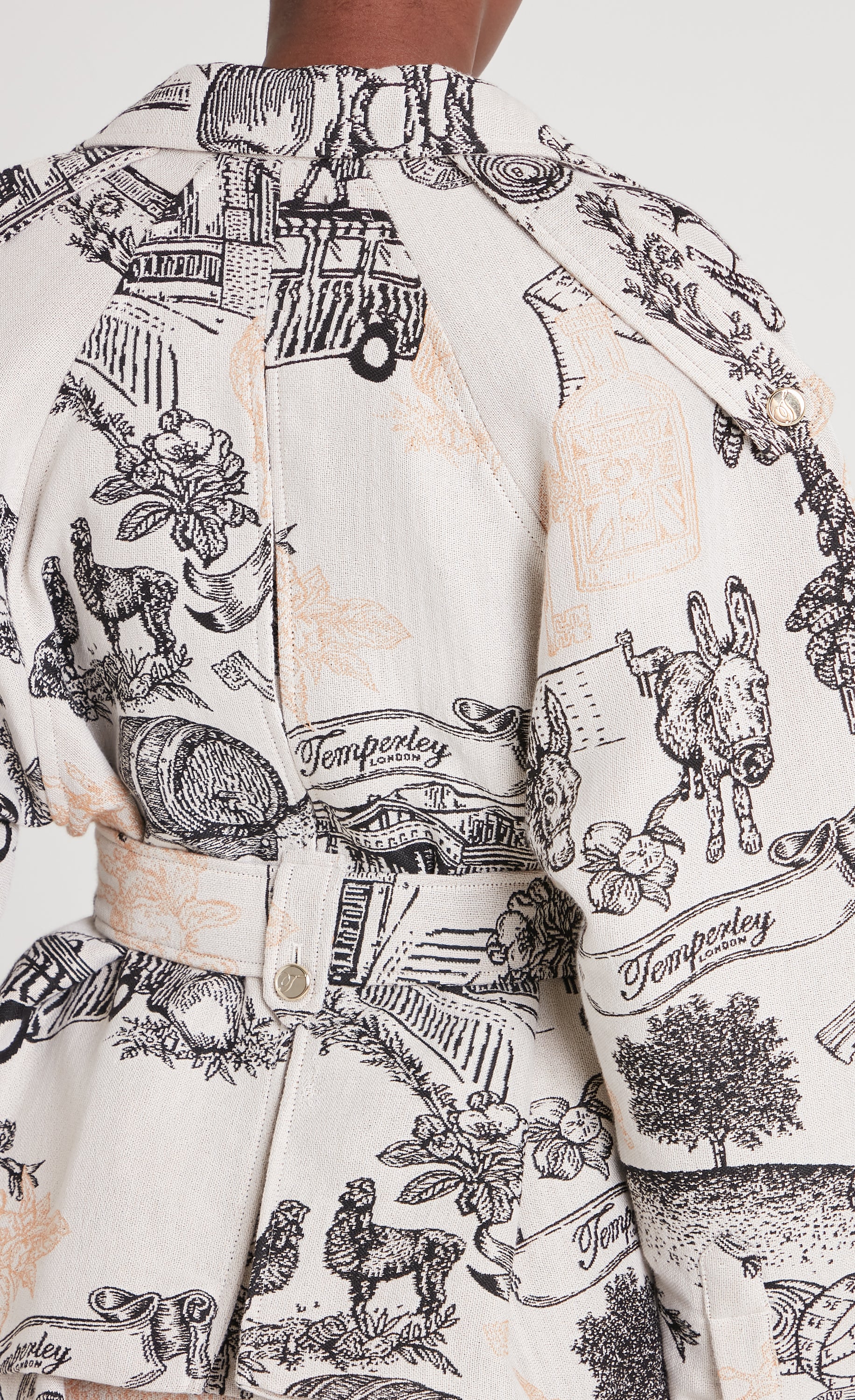 Anniversary Belted Jacket - White