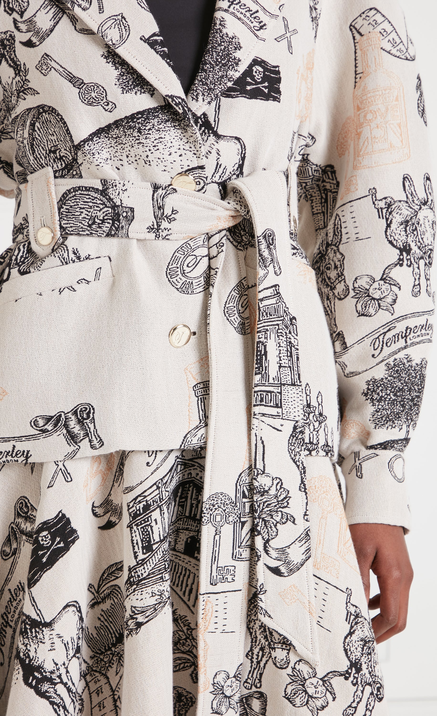 Anniversary Belted Jacket - White