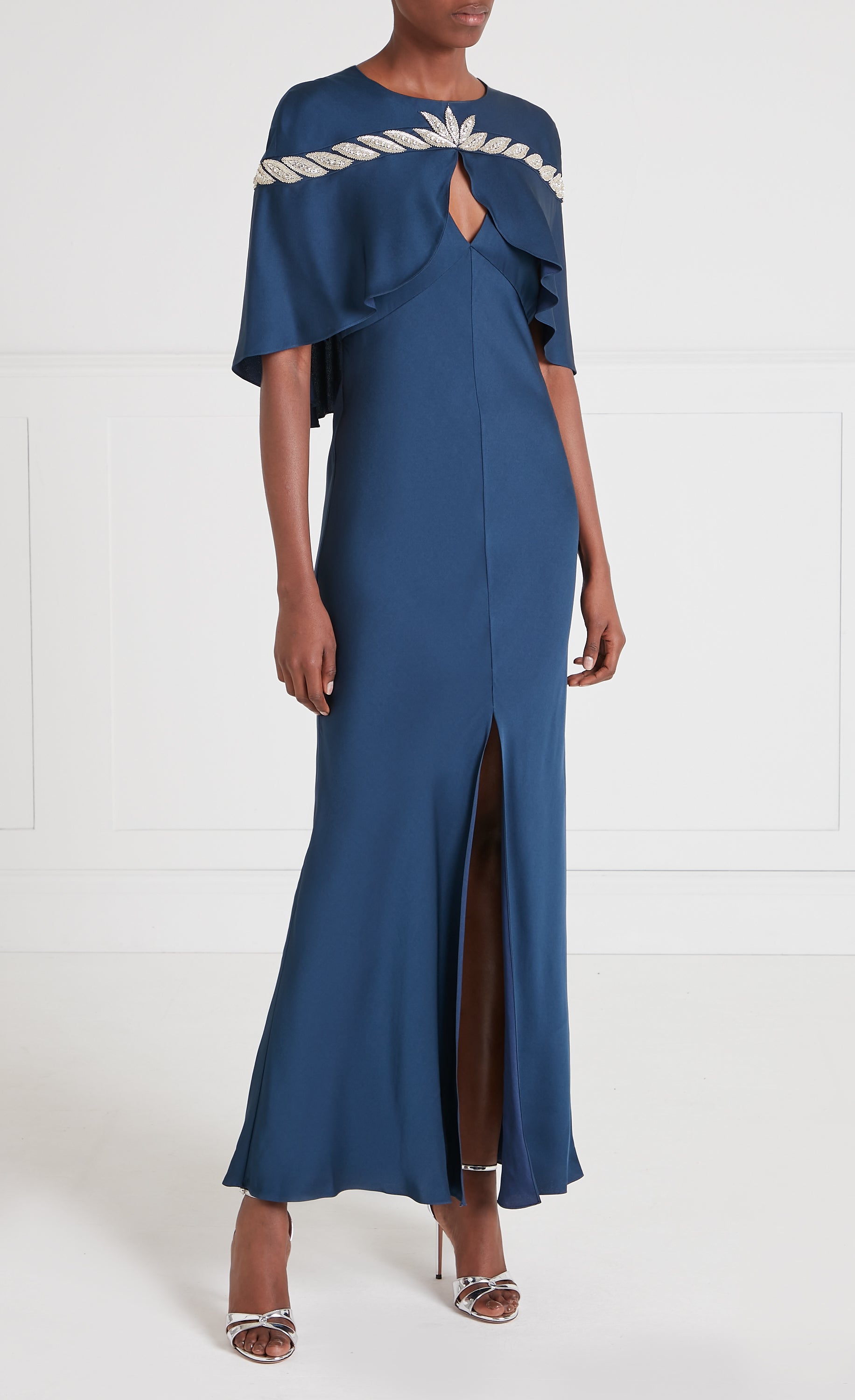 Vine Cape Gown - Midnight