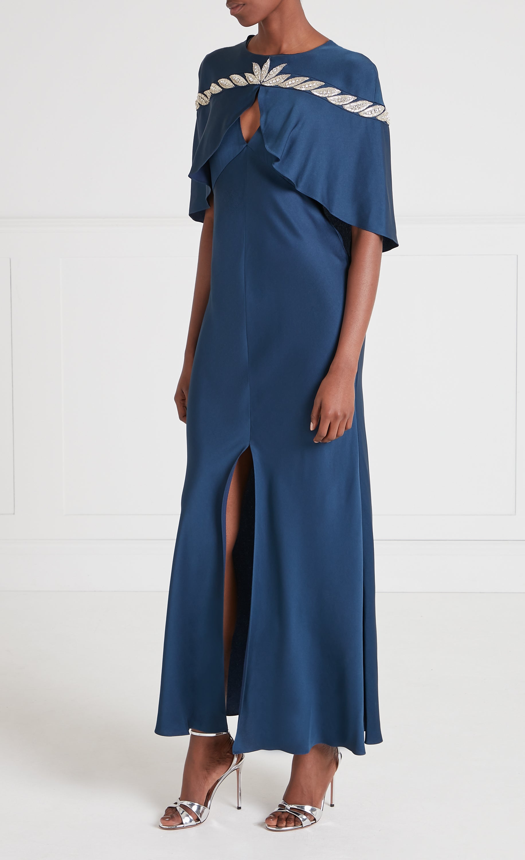 Vine Cape Gown - Midnight