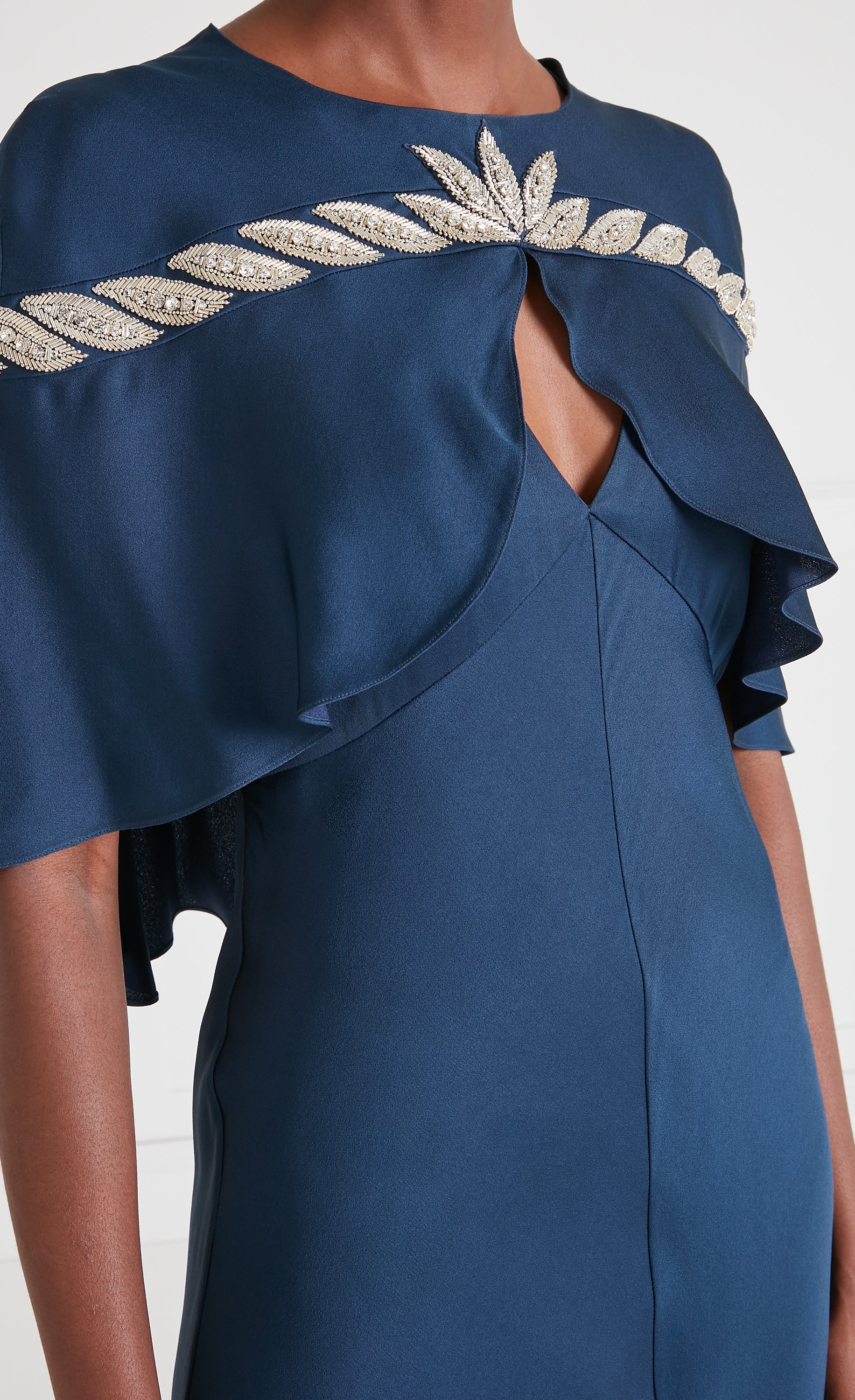 Vine Cape Gown - Midnight