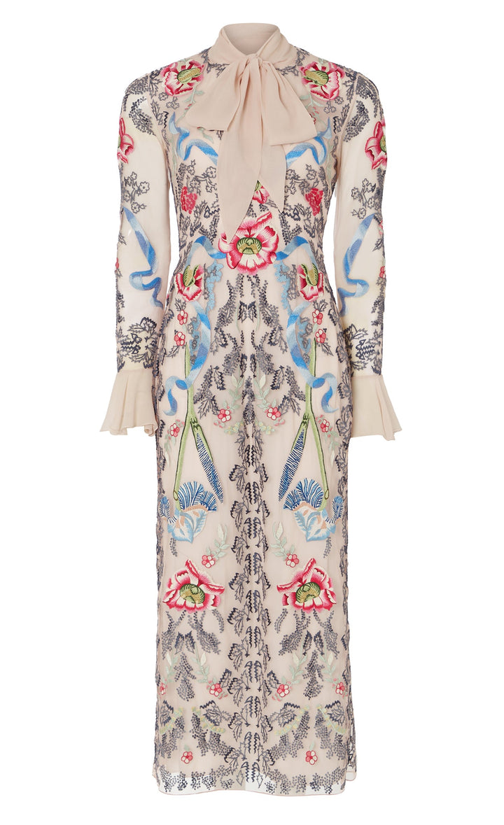 Bilbao Strappy Dress - Rosewater