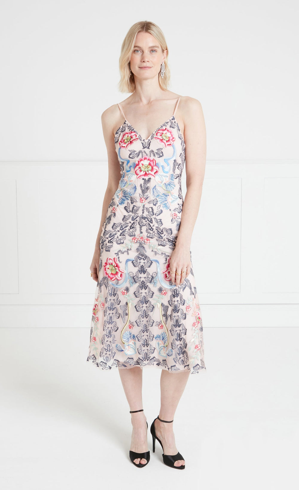 Bilbao Strappy Dress - Rosewater