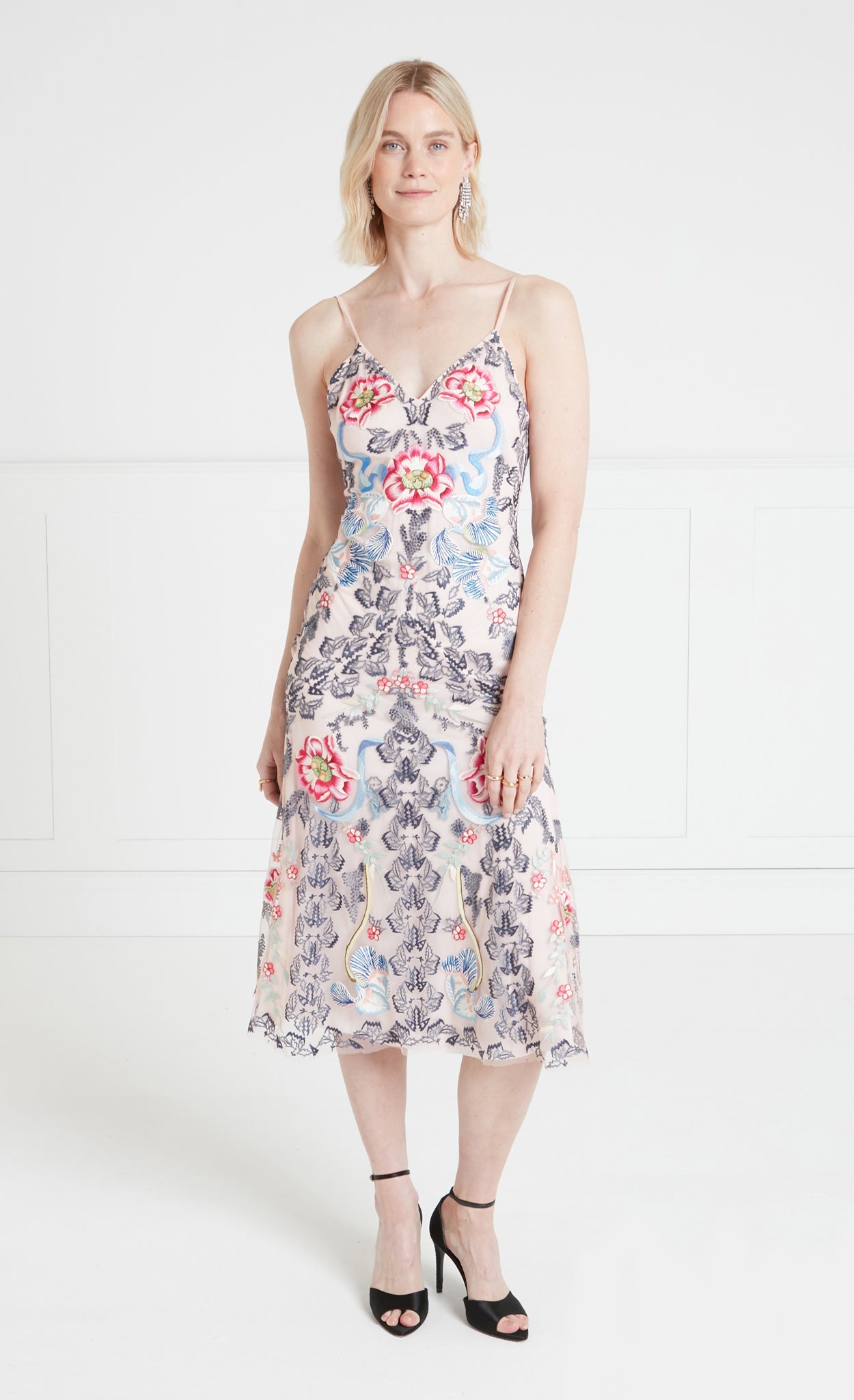 Bilbao Strappy Dress - Rosewater