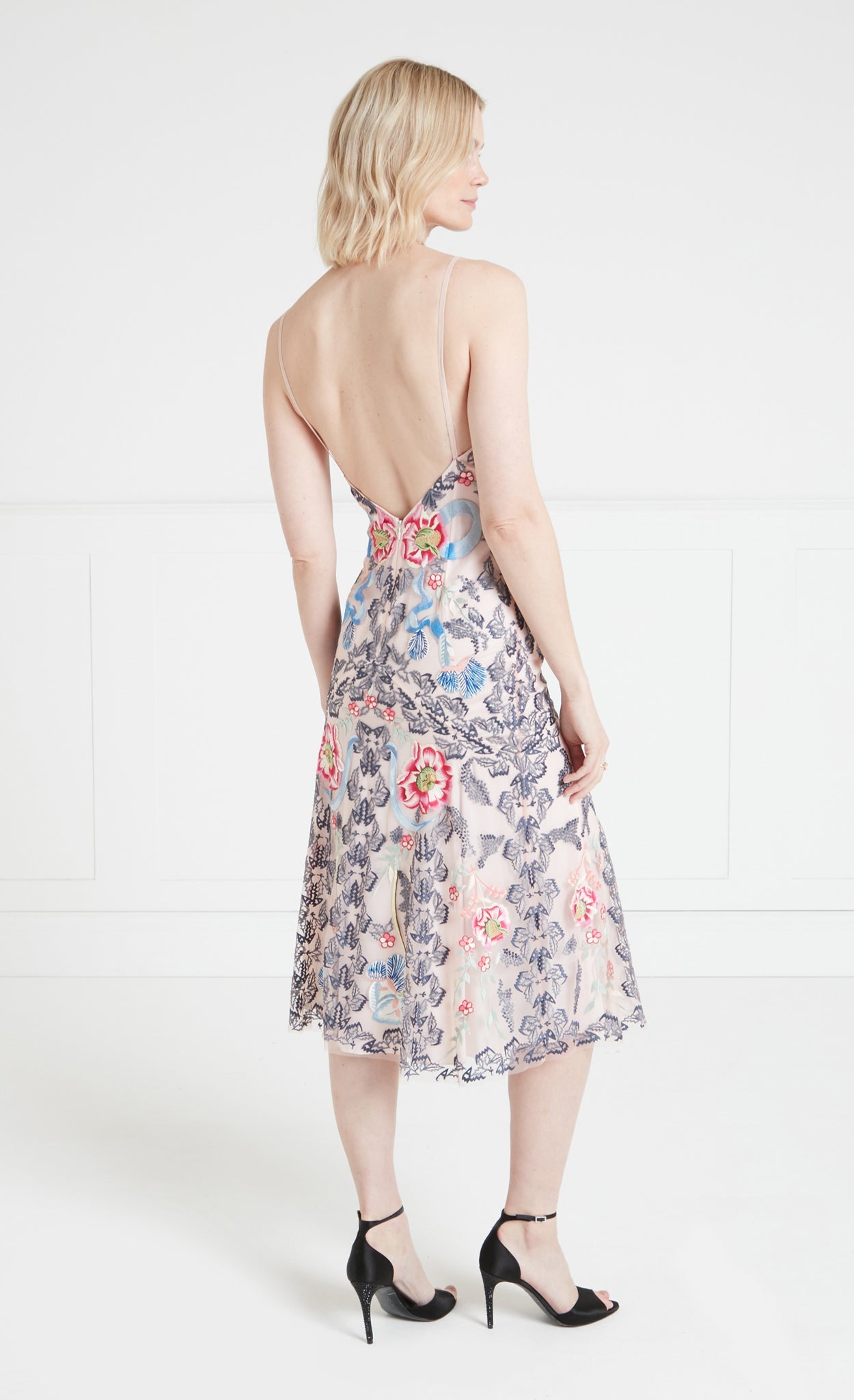 Bilbao Strappy Dress - Rosewater