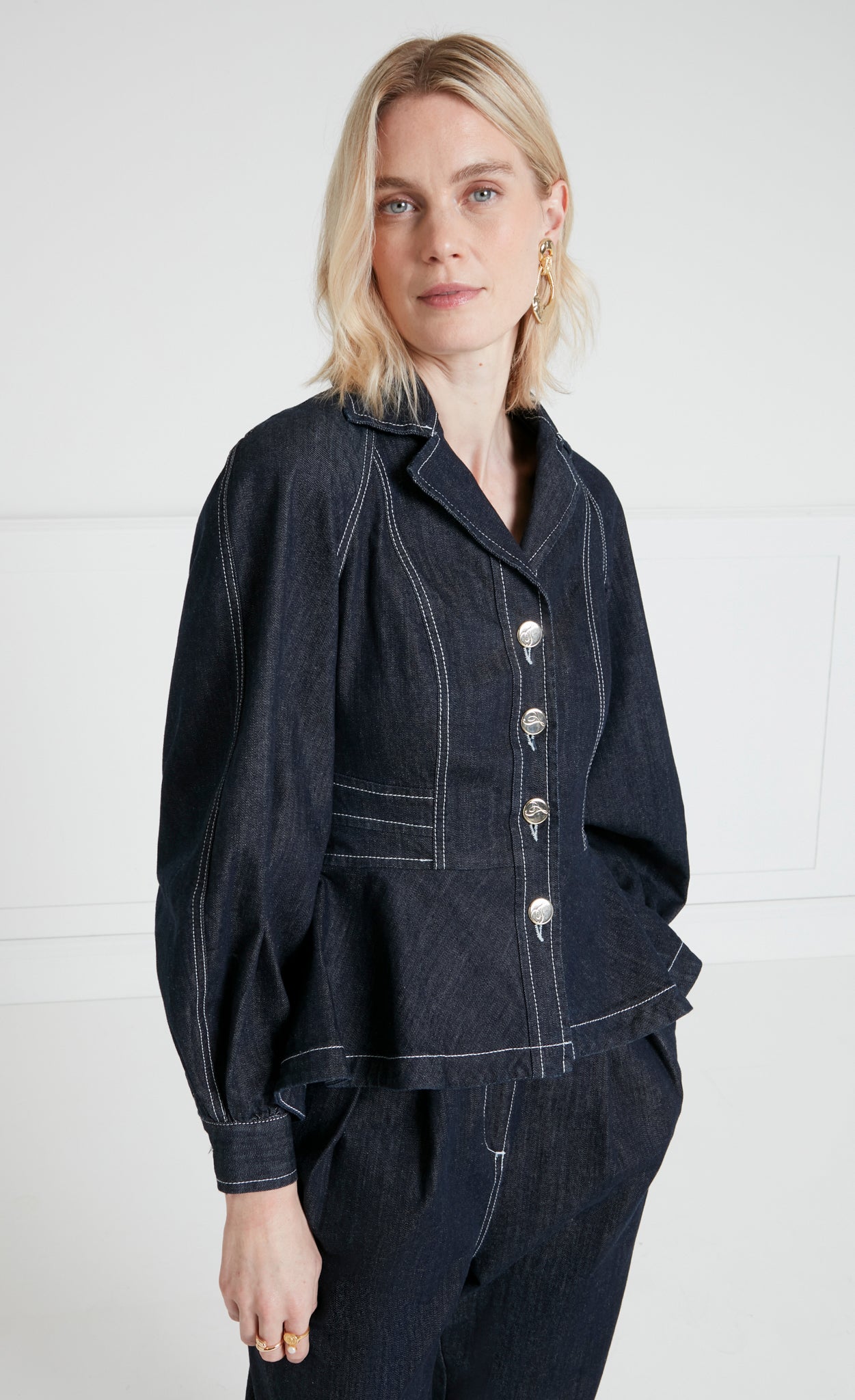 Maye Corset Jacket - Blue