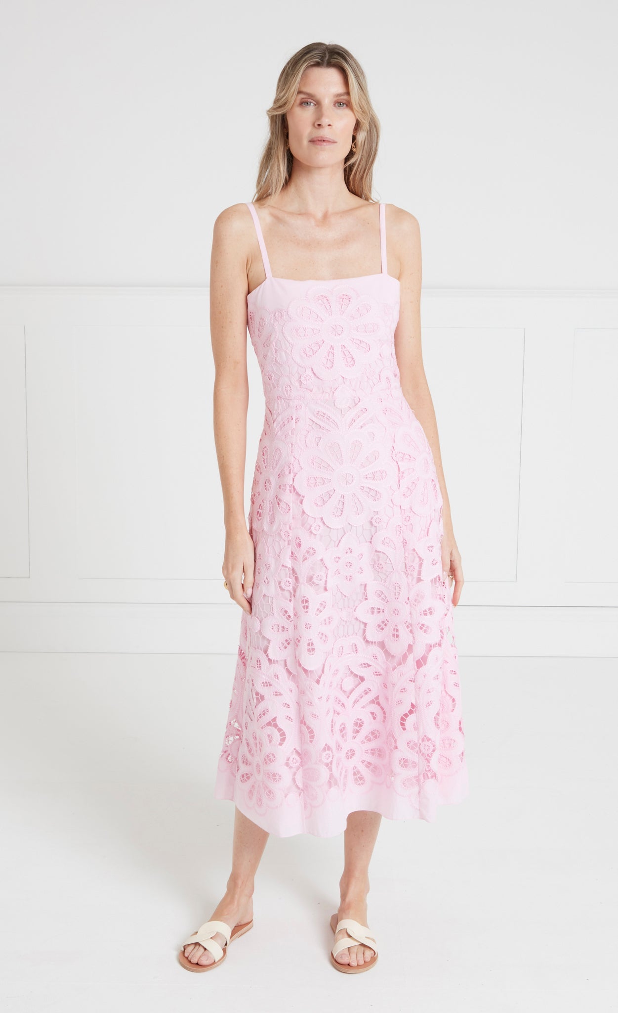 Guinevere Strappy Dress Pink Dresses Jumpsuits Temperley