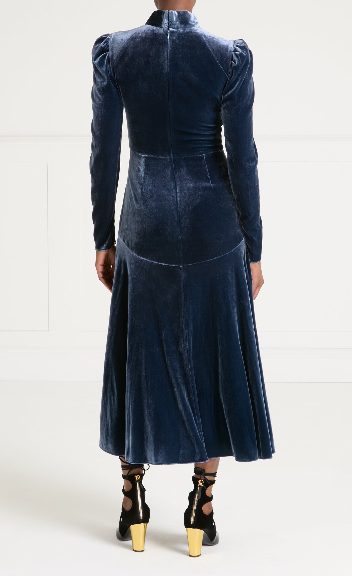 Clarice Split Dress - Slate Blue
