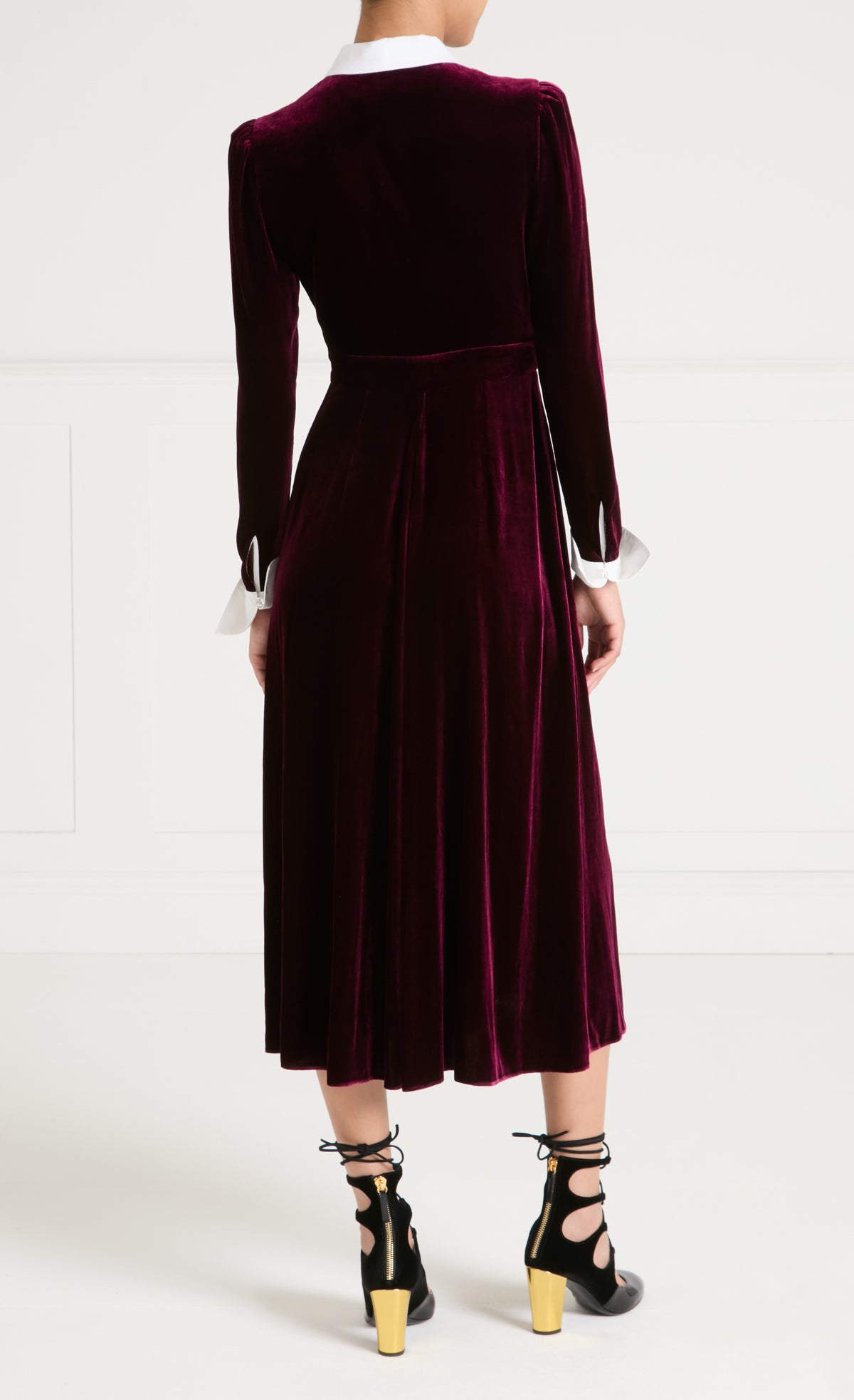 Pompidou Bib Dress - Claret