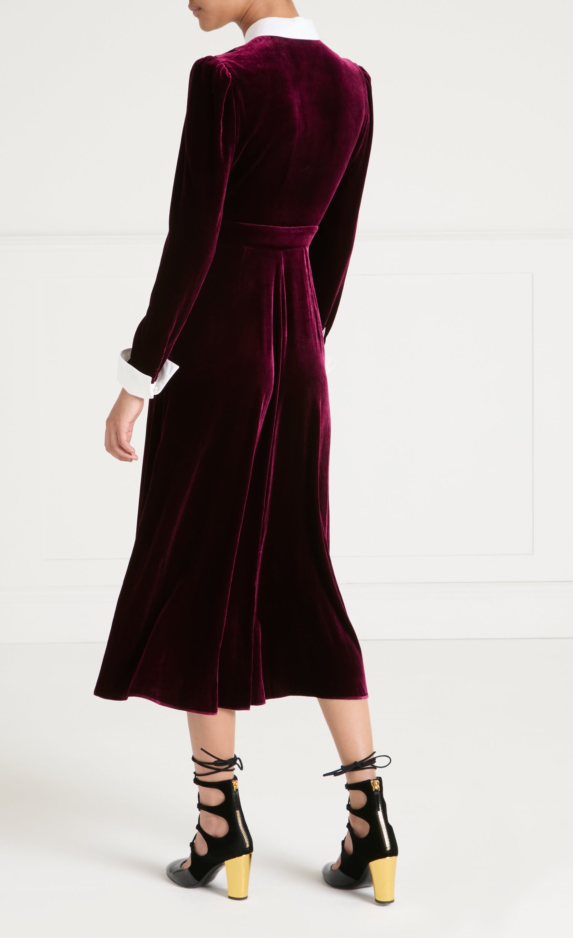 Pompidou Bib Dress - Claret