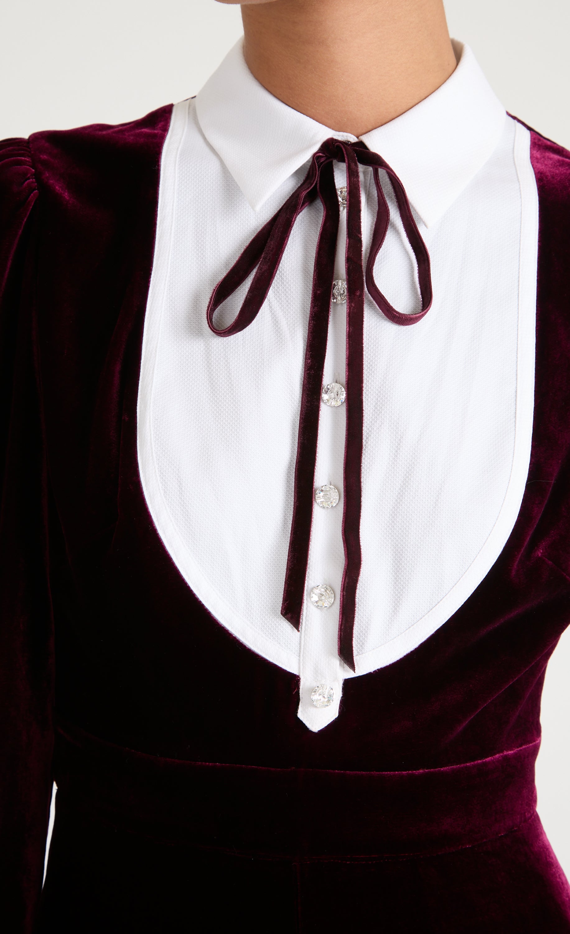 Pompidou Bib Dress - Claret