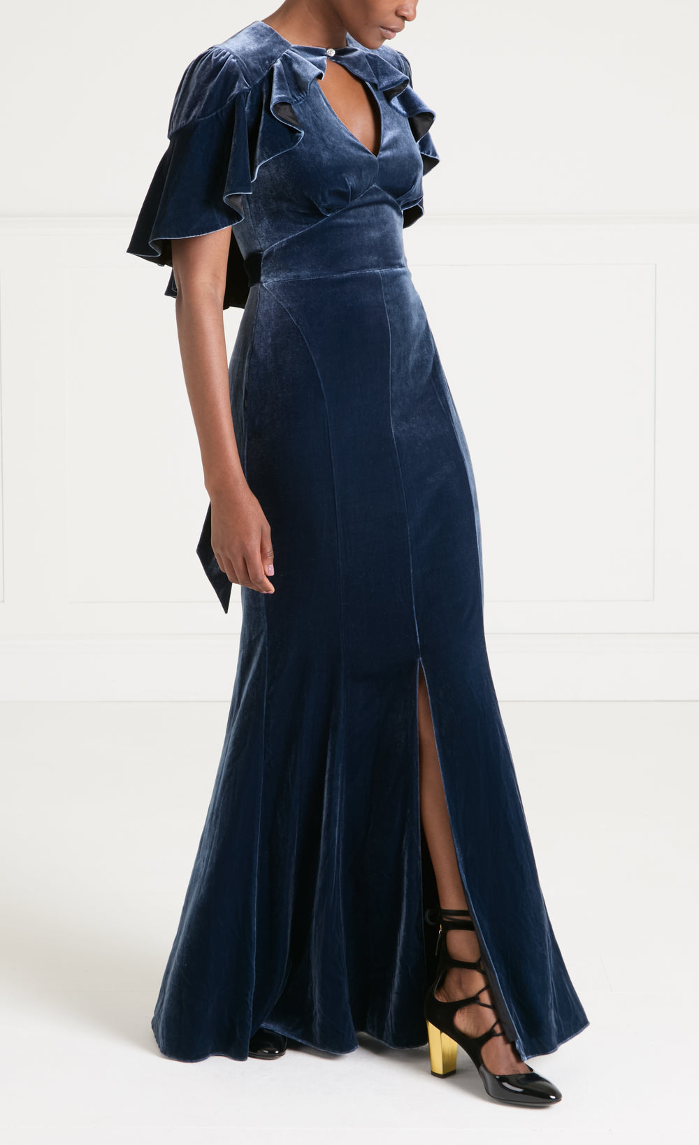 Ashcombe Dress - Slate Blue