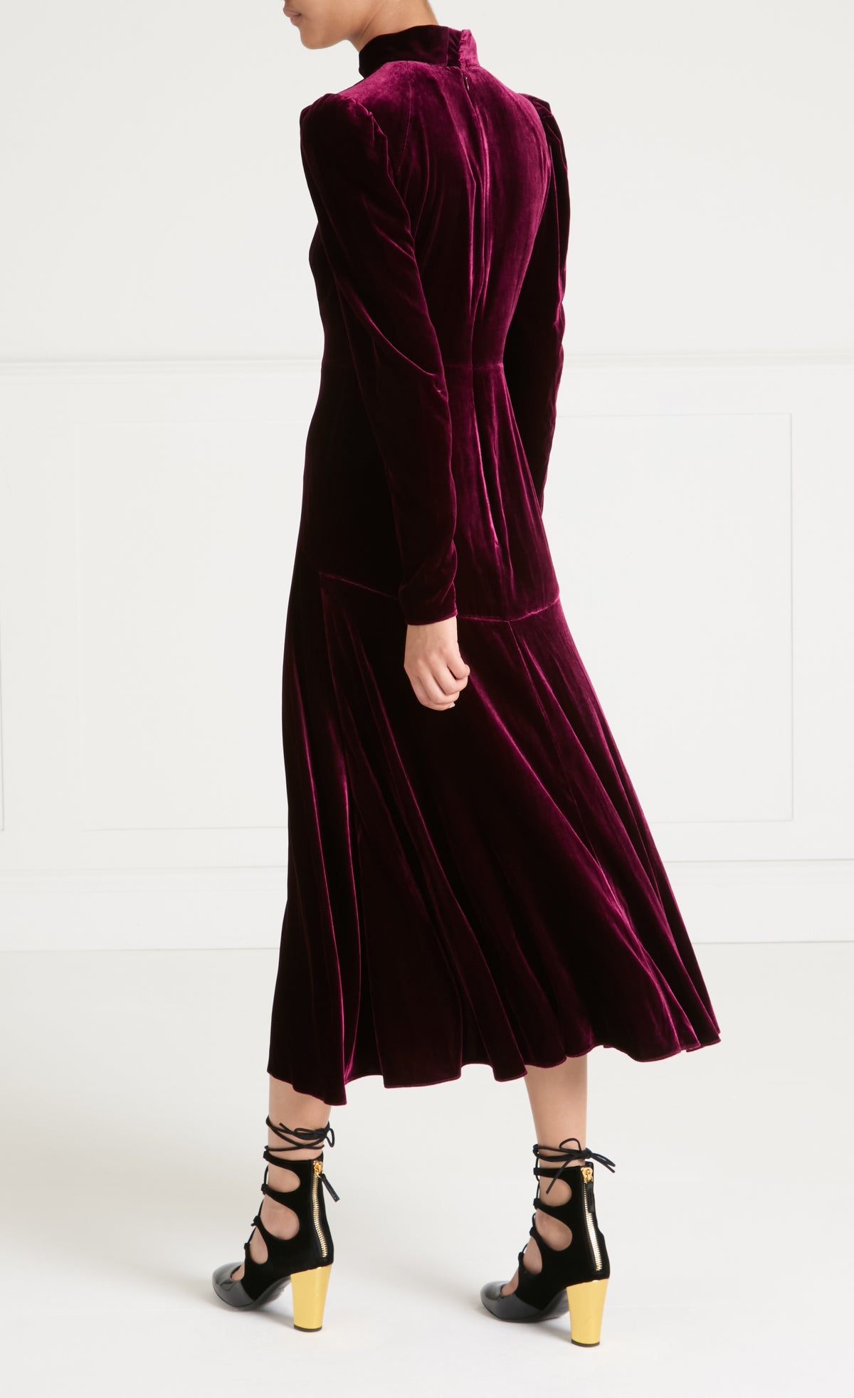 Clarice Split Dress - Claret