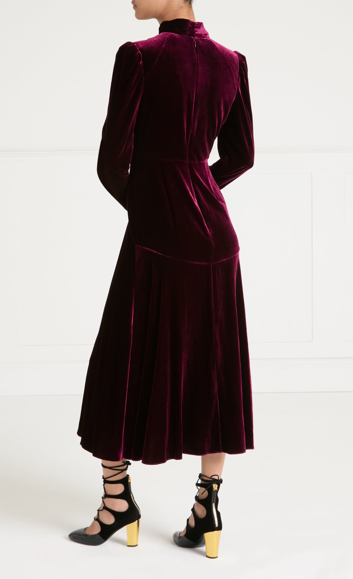 Clarice Split Dress - Claret
