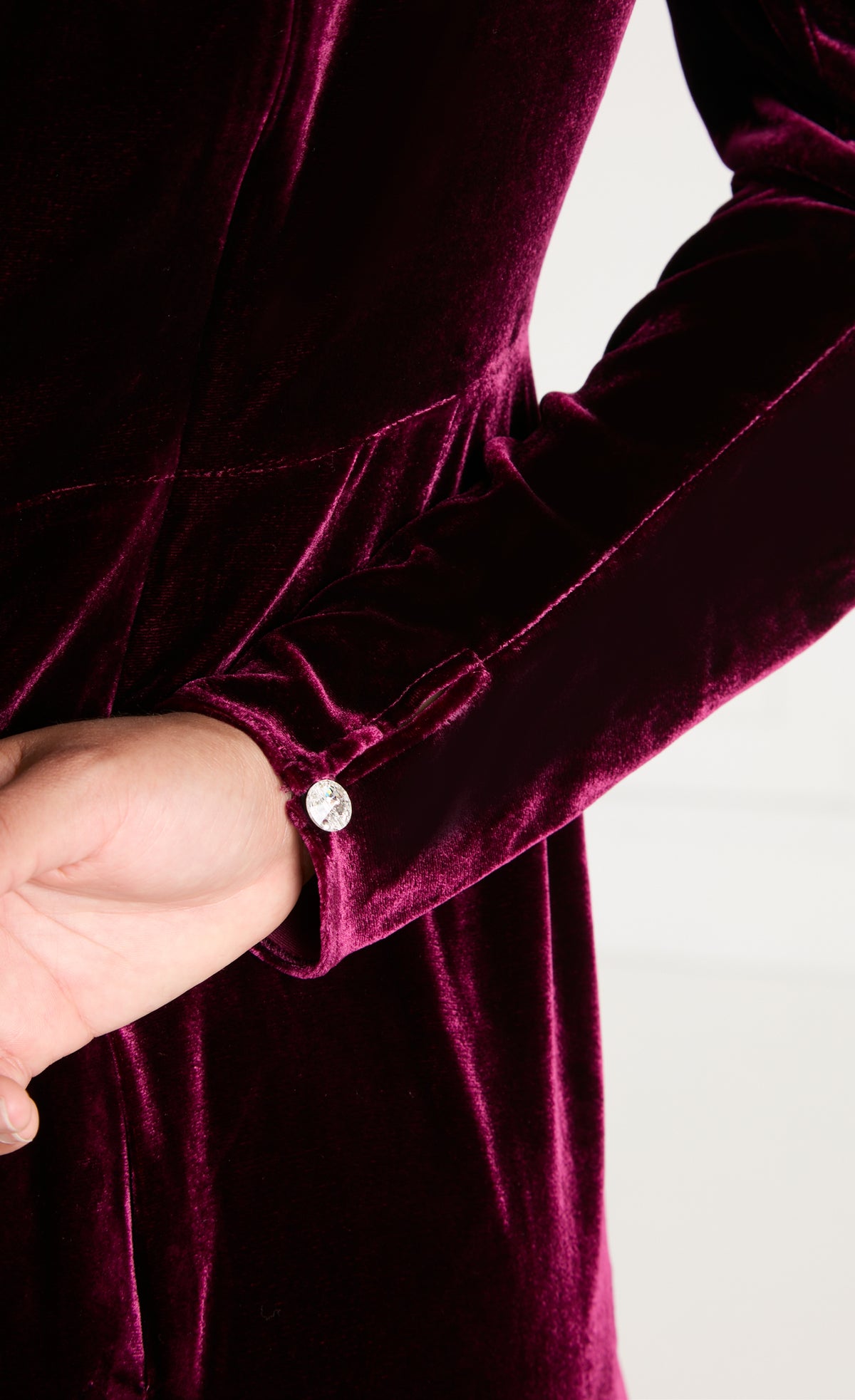 Clarice Split Dress - Claret