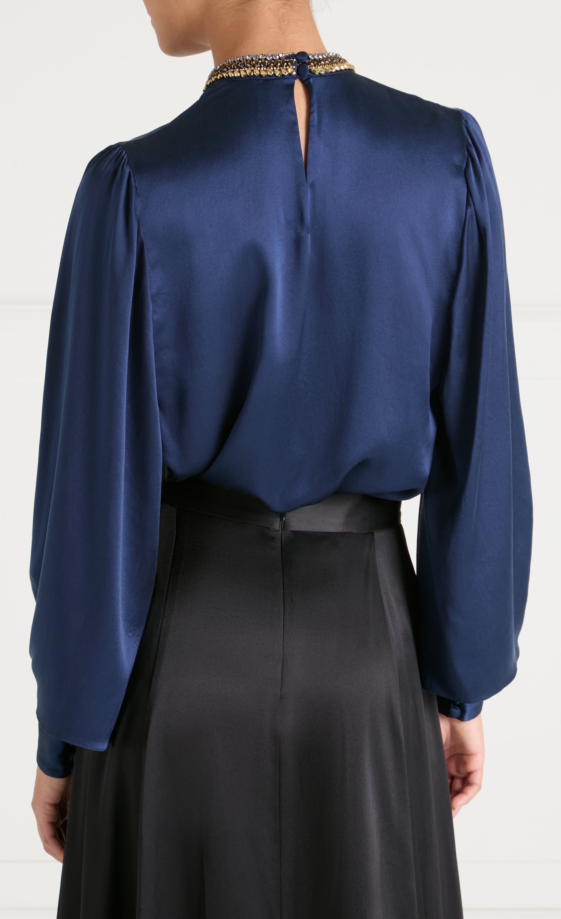 Beatrice Blouse - Sapphire Blue