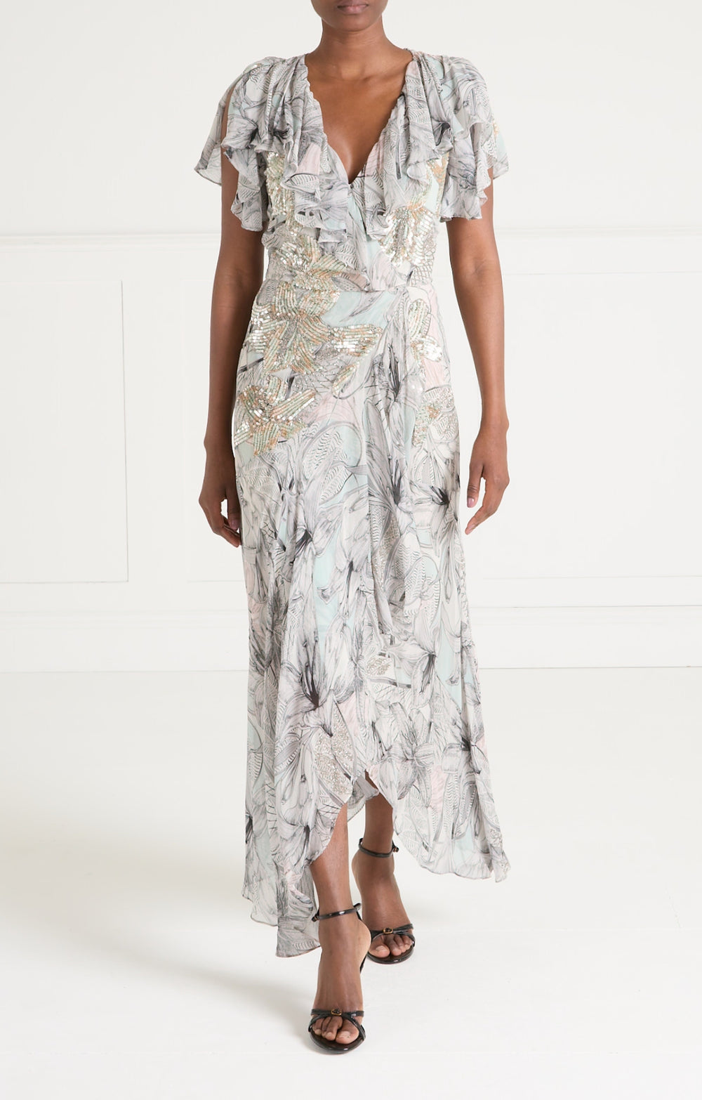 Nerissa Wrap Dress - Jade Green