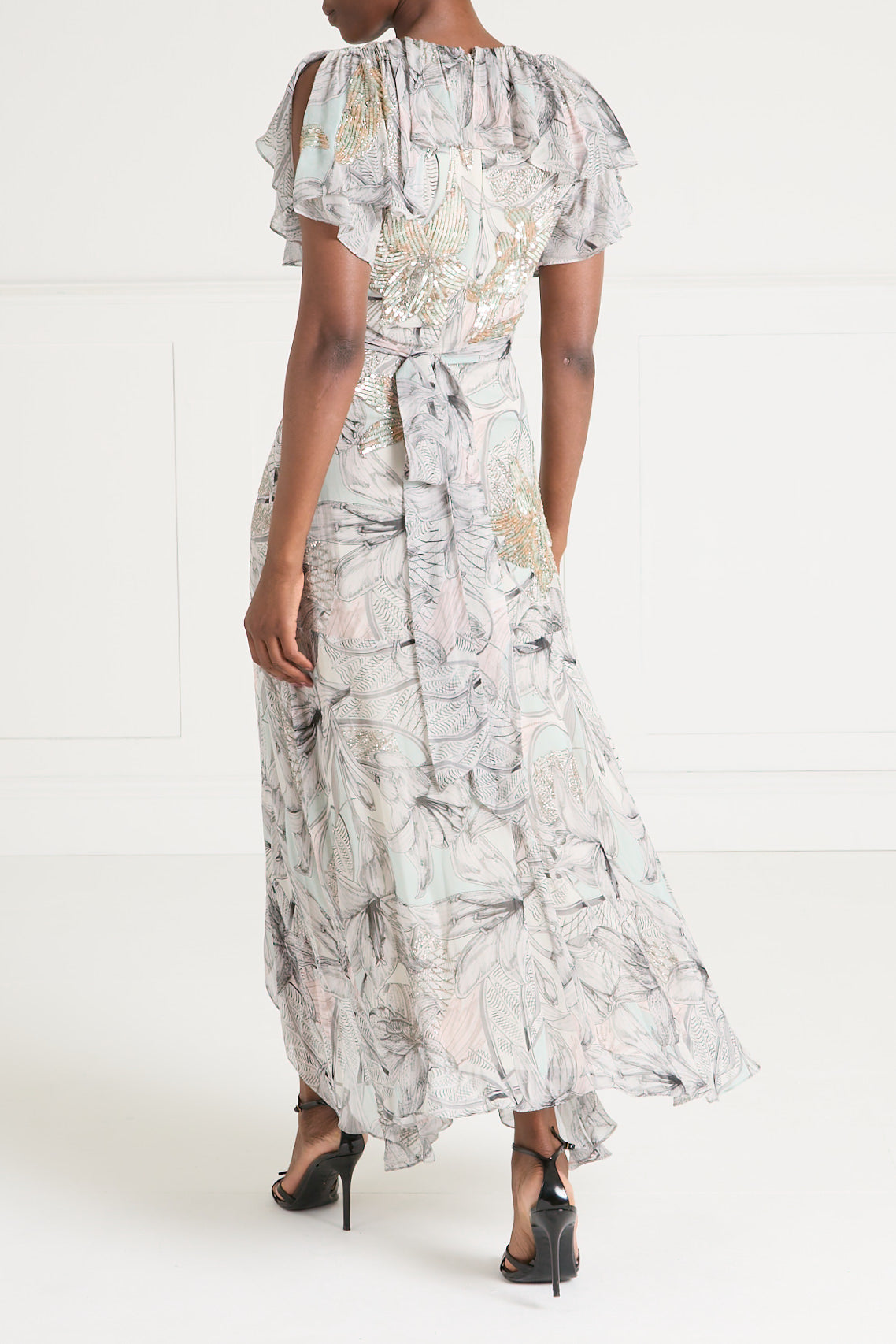 Nerissa Wrap Dress - Jade Green