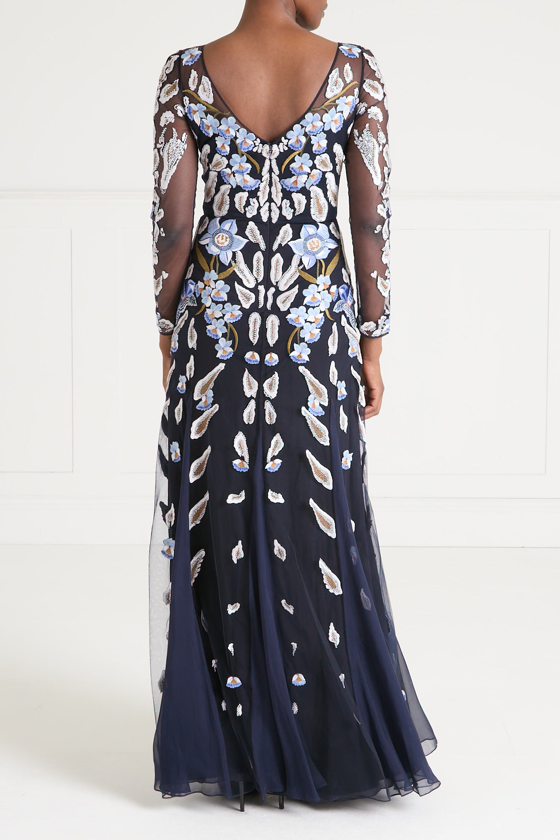 Pardus Sleeved Gown - Midnight