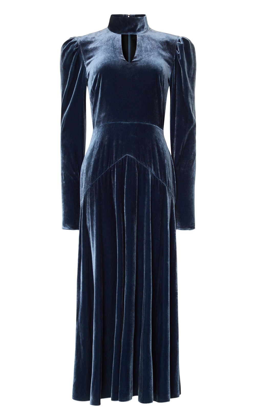 Clarice Split Dress - Slate Blue