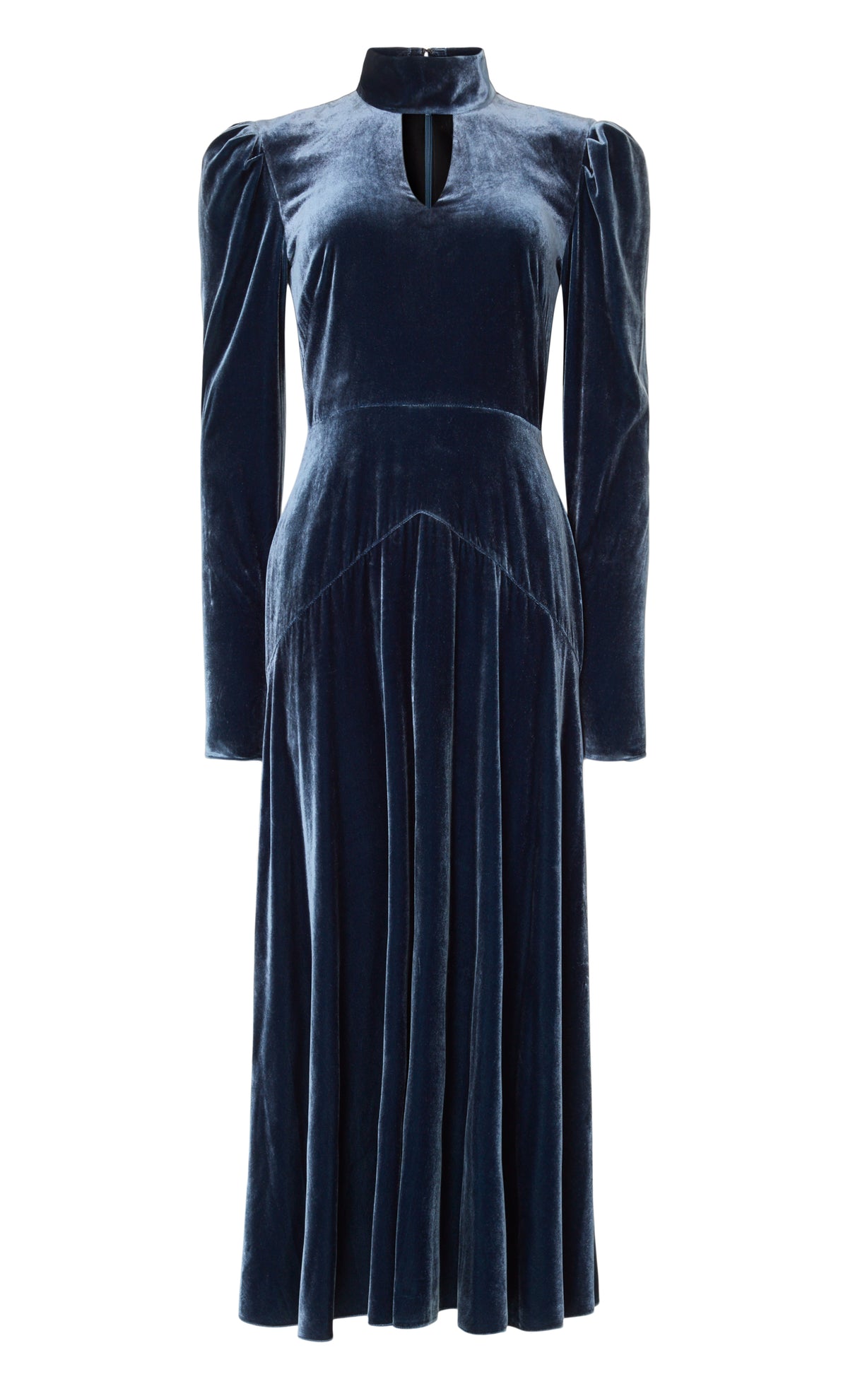 Clarice Split Dress - Slate Blue