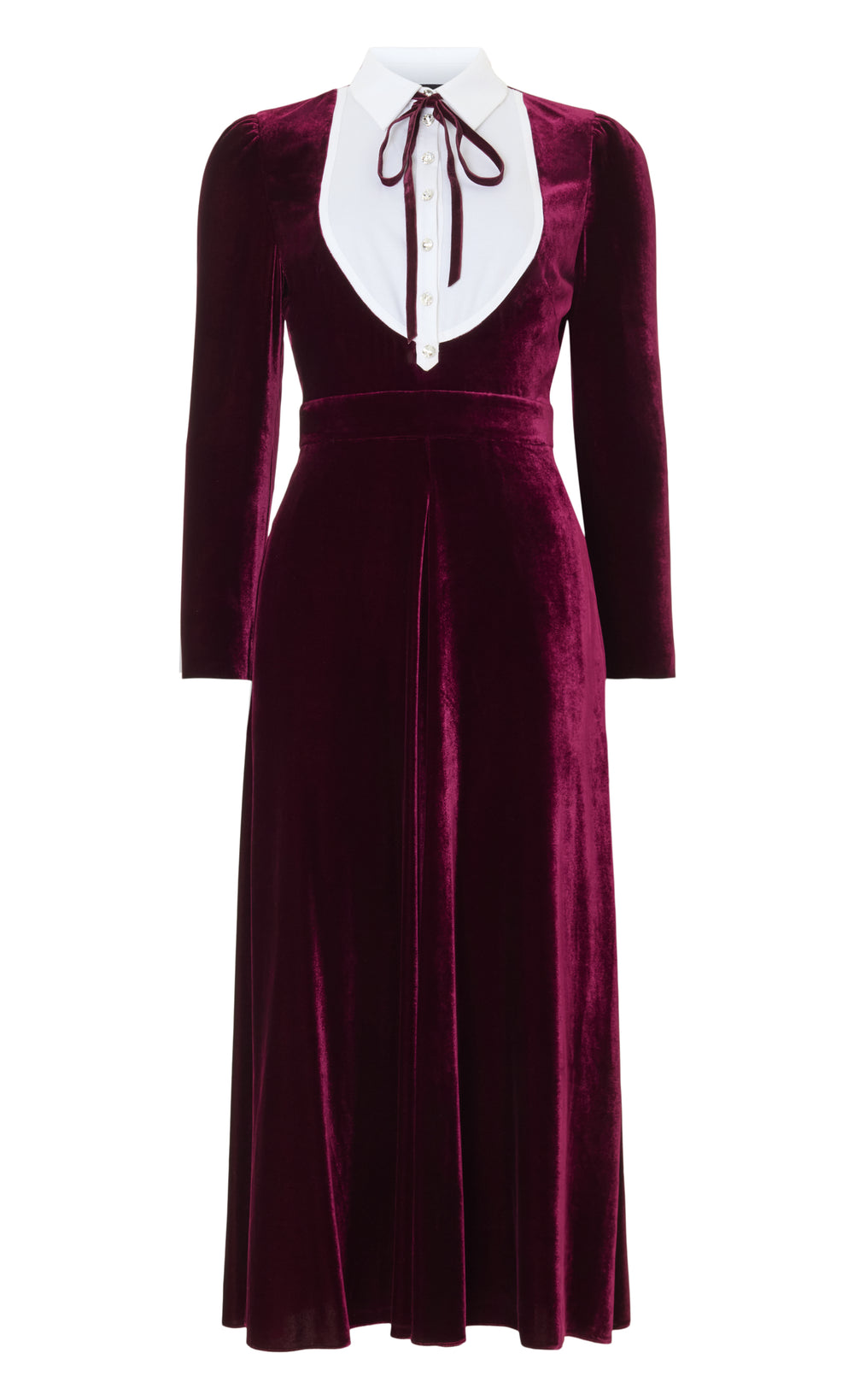 Pompidou Bib Dress - Claret