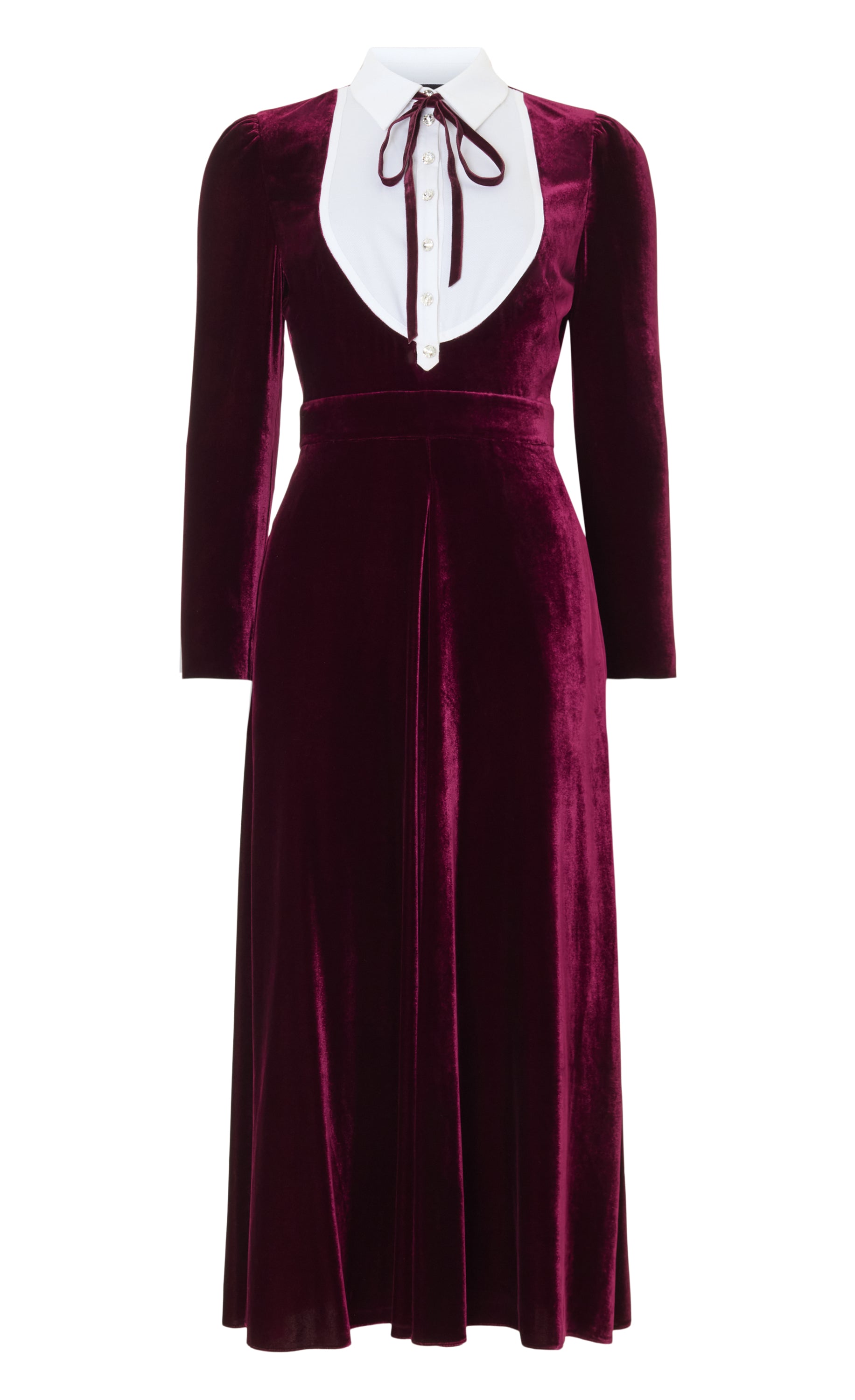 Pompidou Bib Dress - Claret