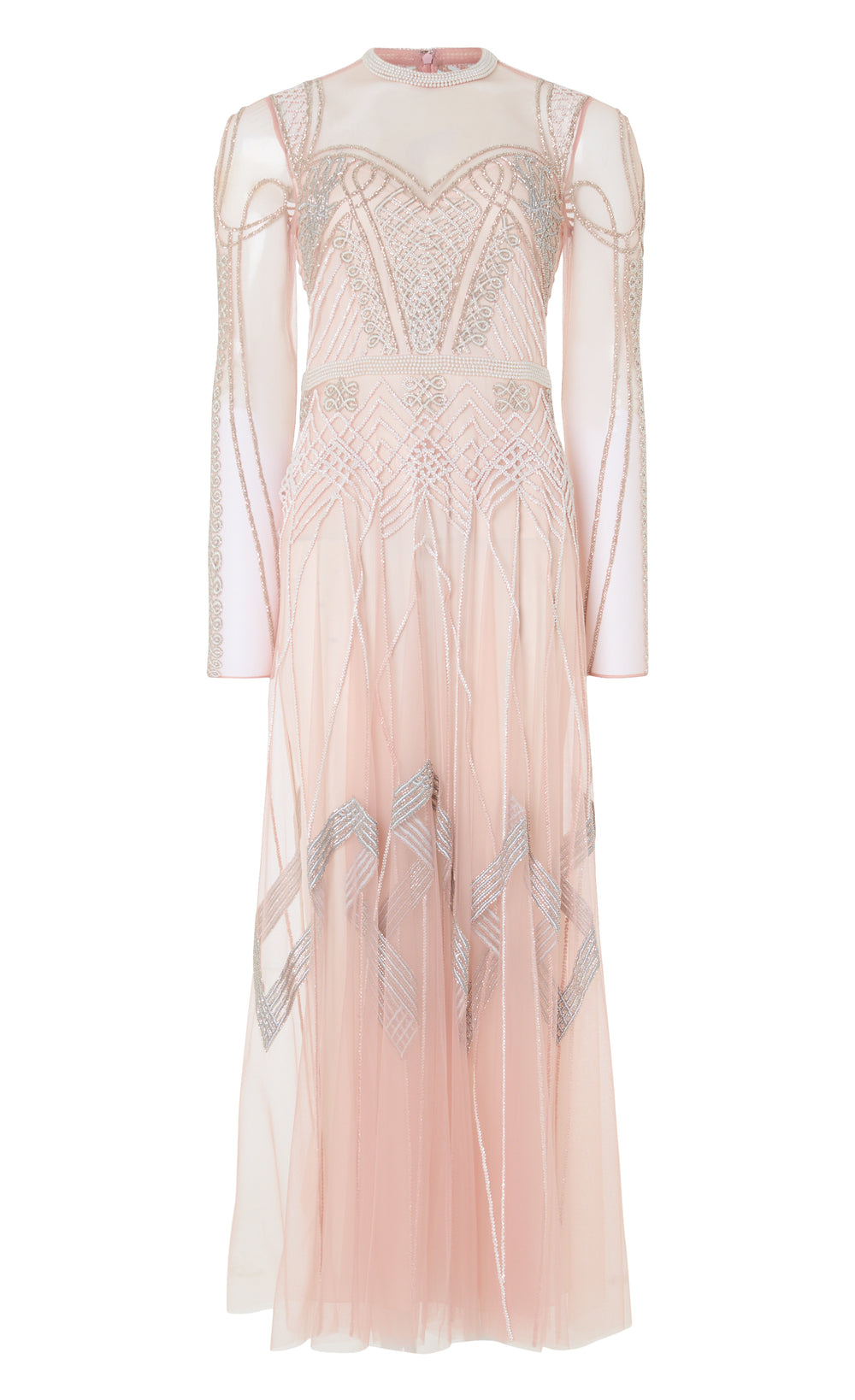 Persephone Sleeved Gown - Rose