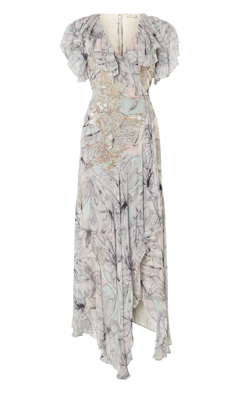 Nerissa Wrap Dress - Jade Green