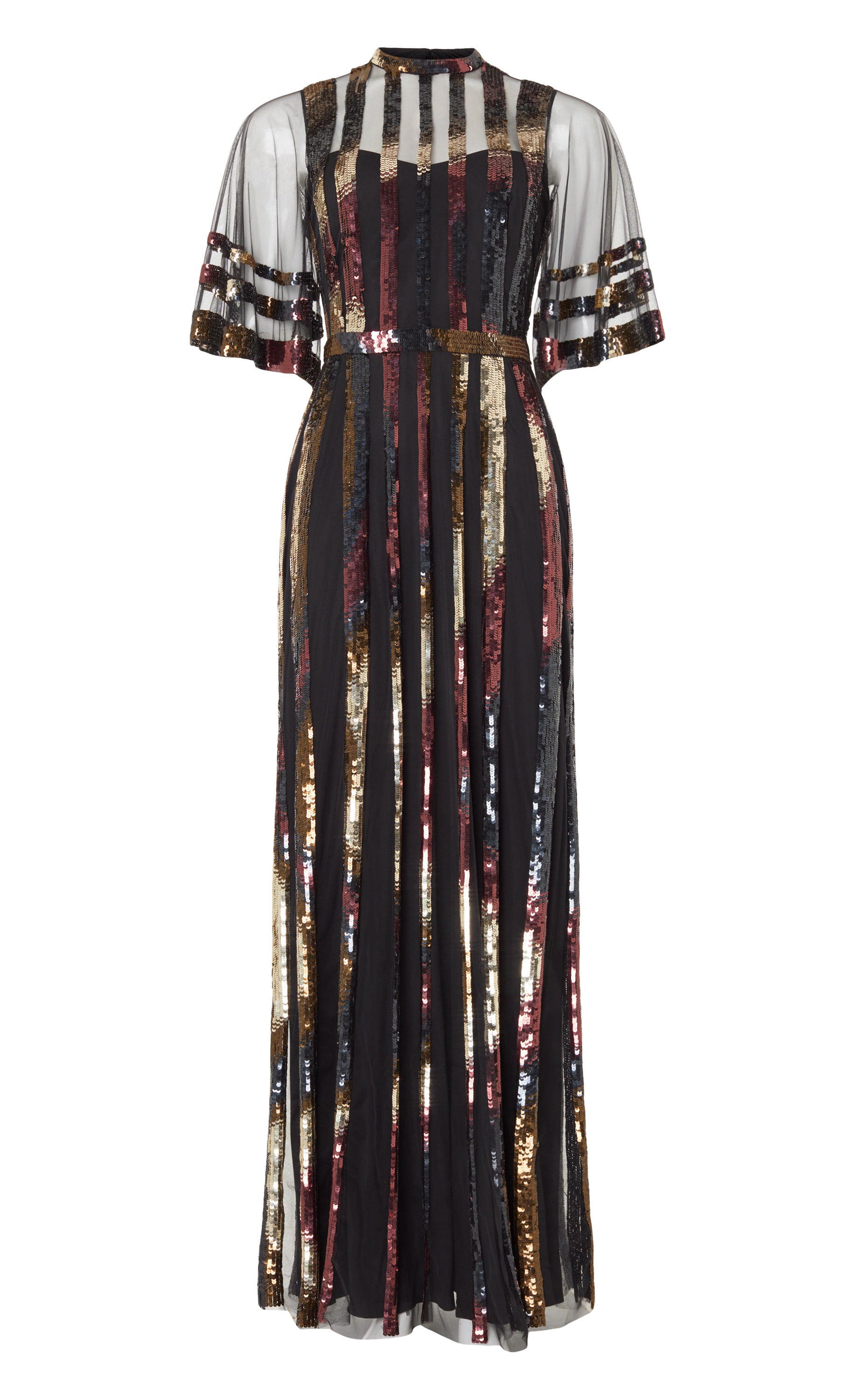 Dusty Gown - Black & Copper