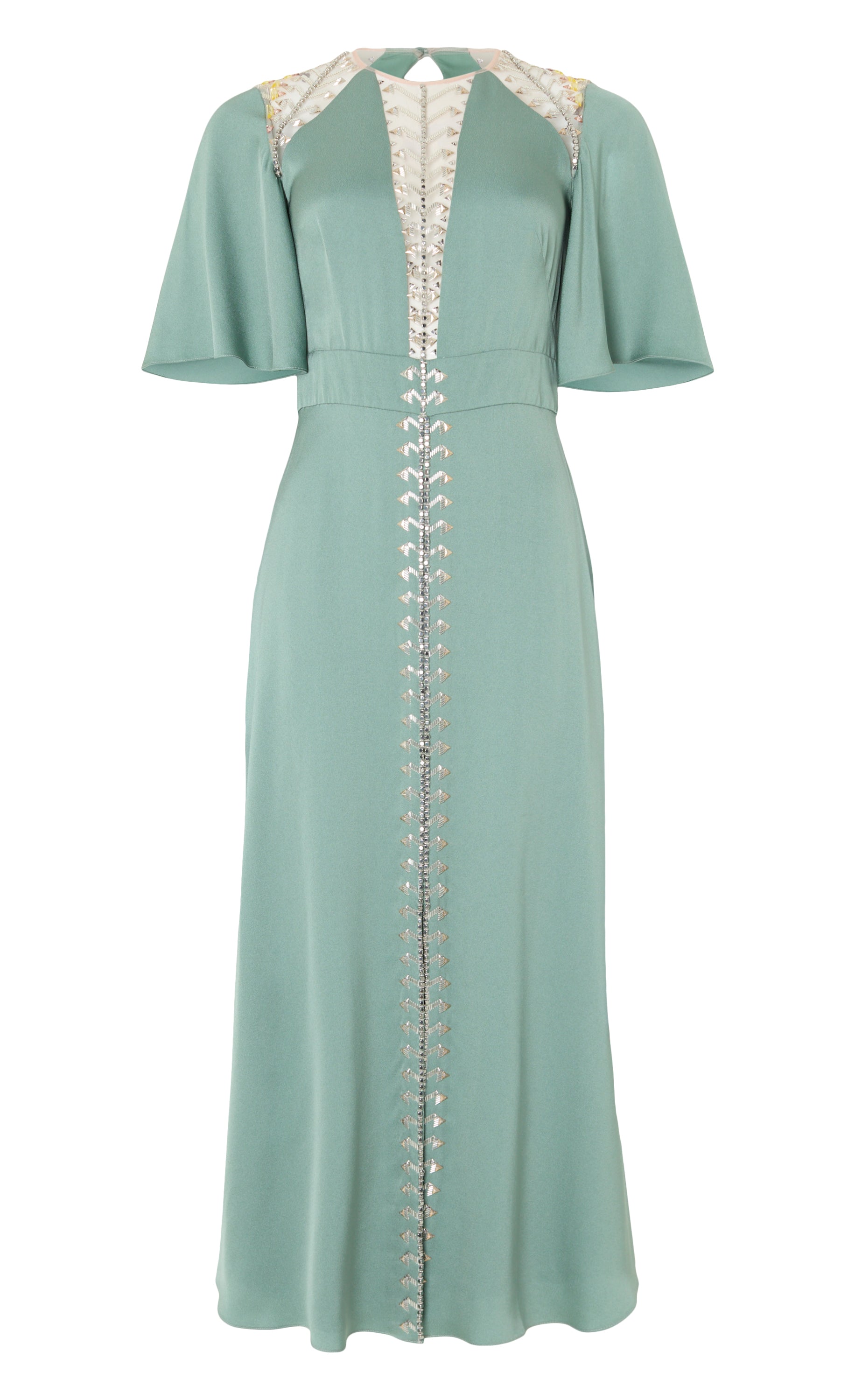 Wildlife Cocktail Dress - Jade Green