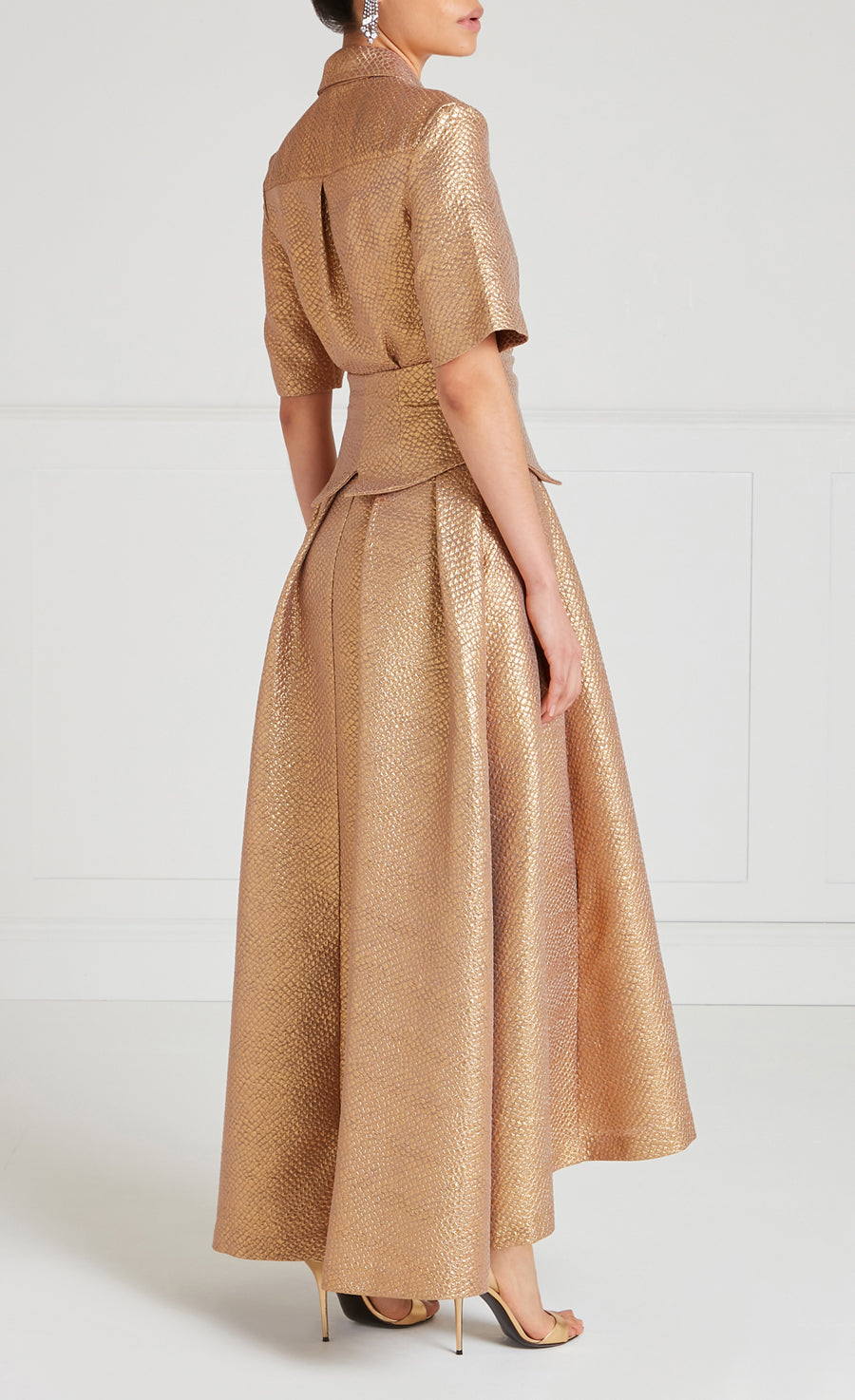 Rita Shirt Dress - Gold