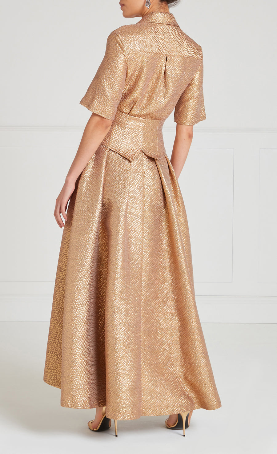 Rita Shirt Dress - Gold