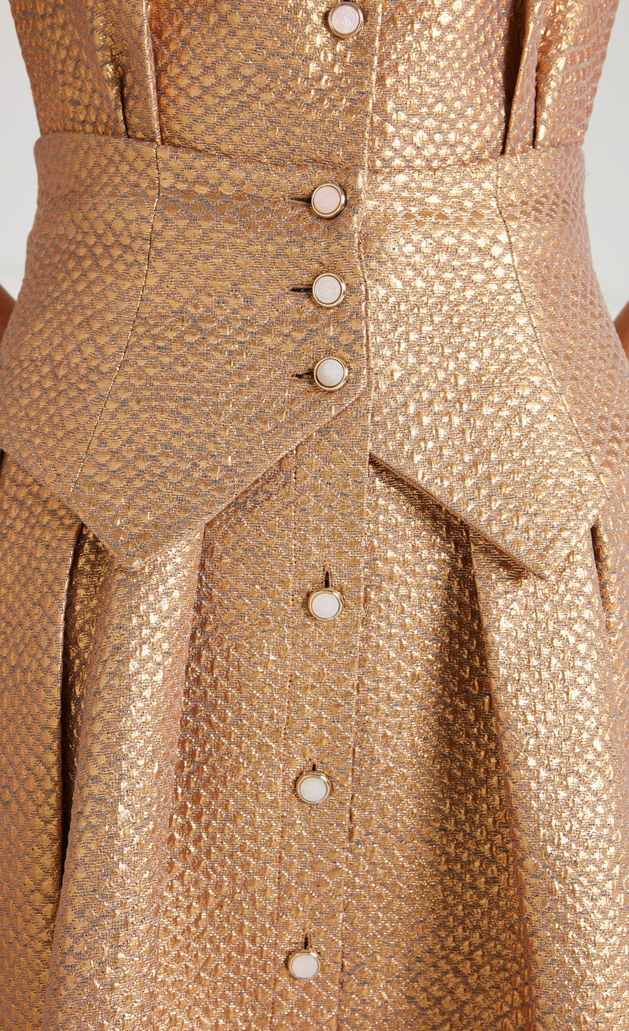 Rita Shirt Dress - Gold