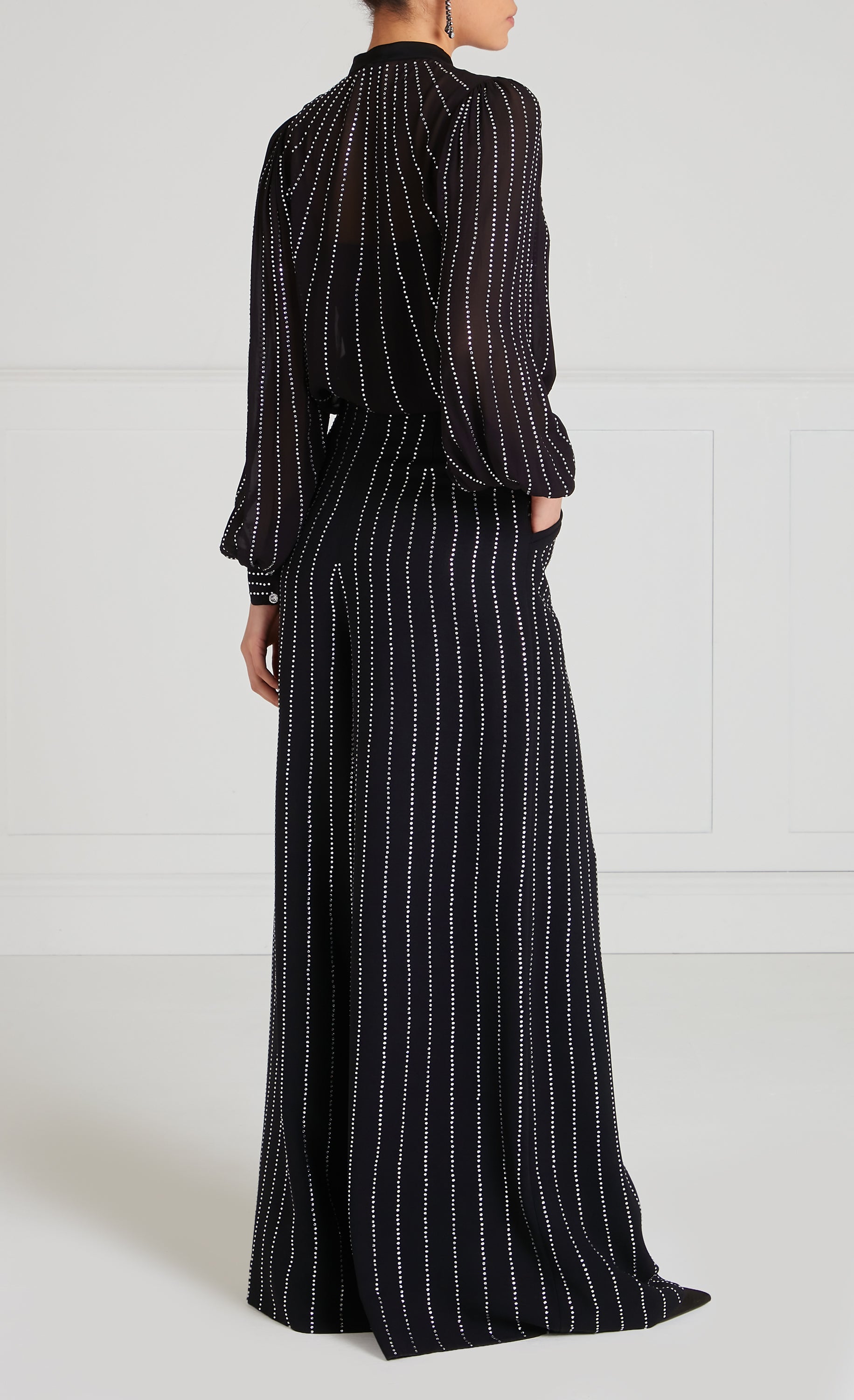 Villanelle Wide Leg Trousers - Black