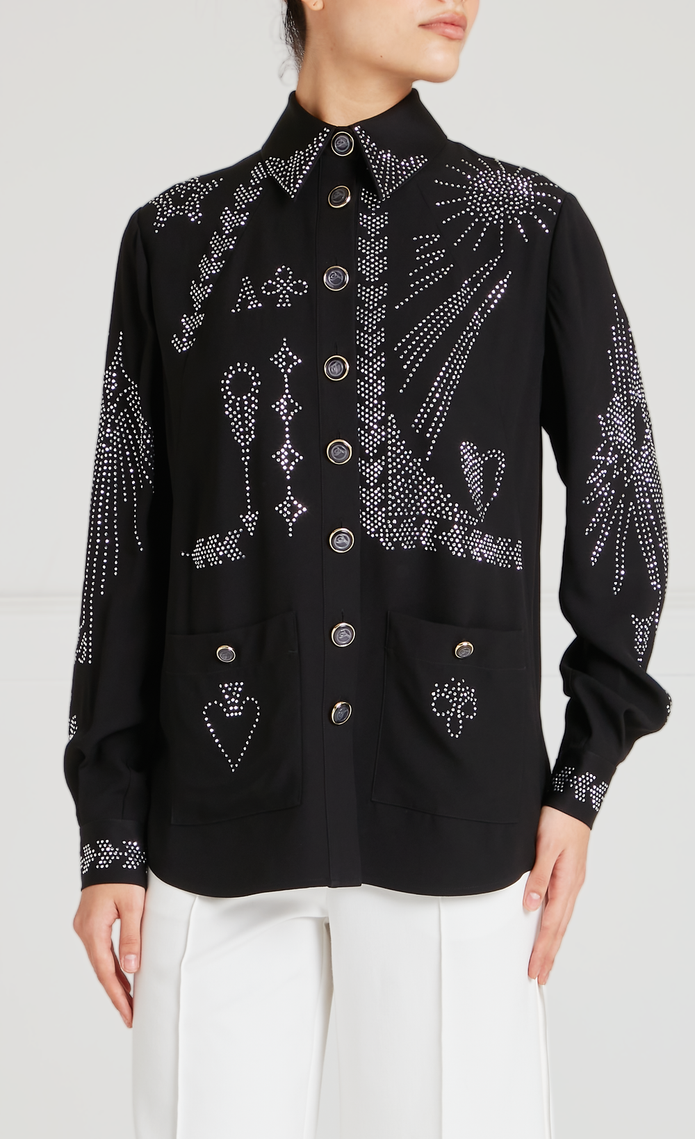 Villanelle Shirt Jacket - Black