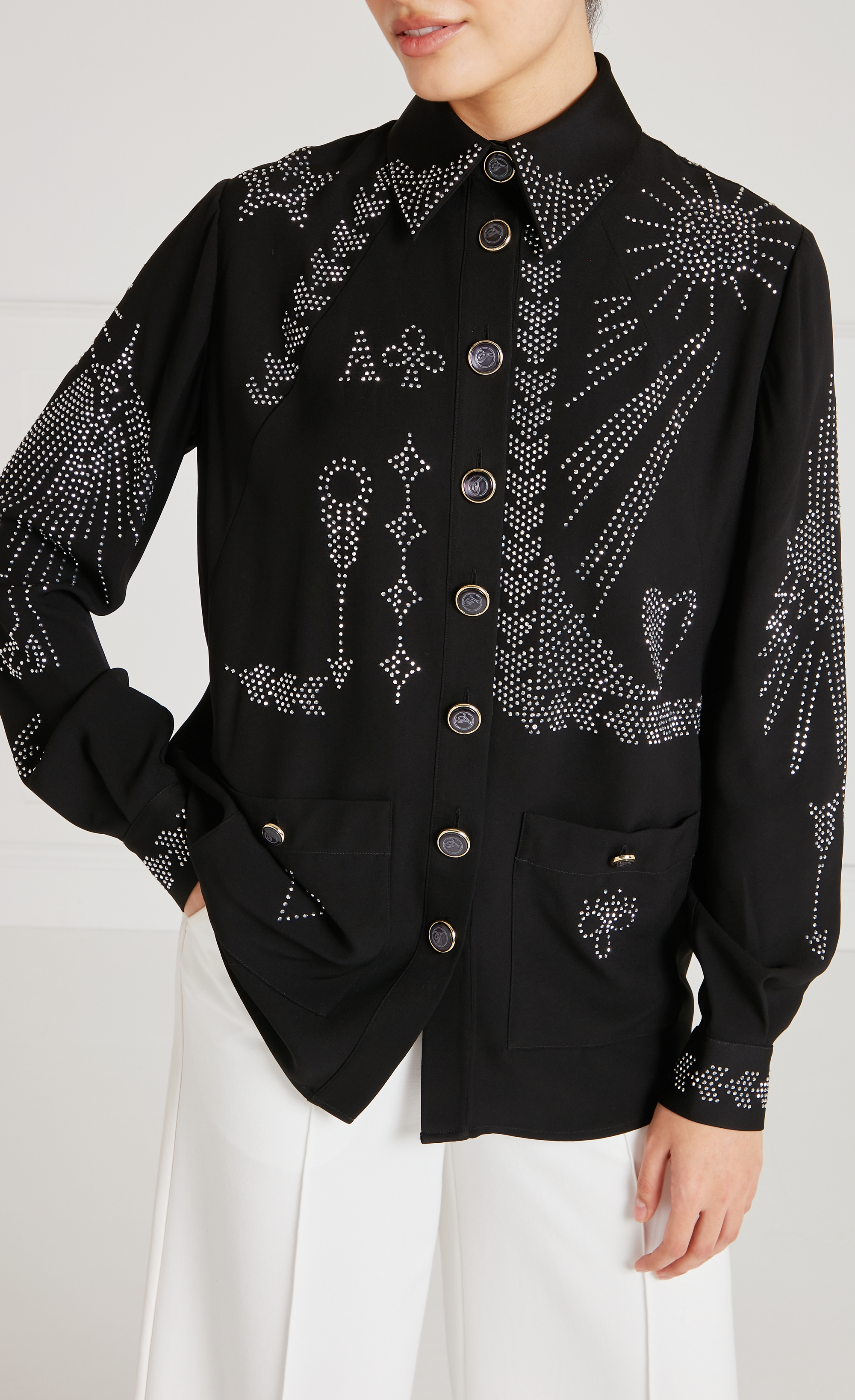 Villanelle Shirt Jacket - Black