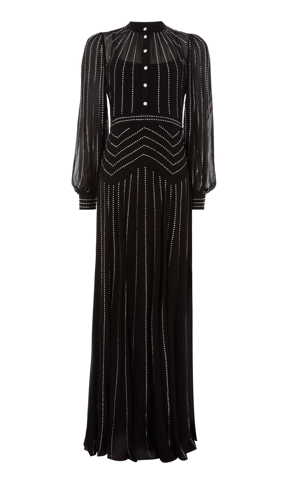 Villanelle Full Length Dress - Black