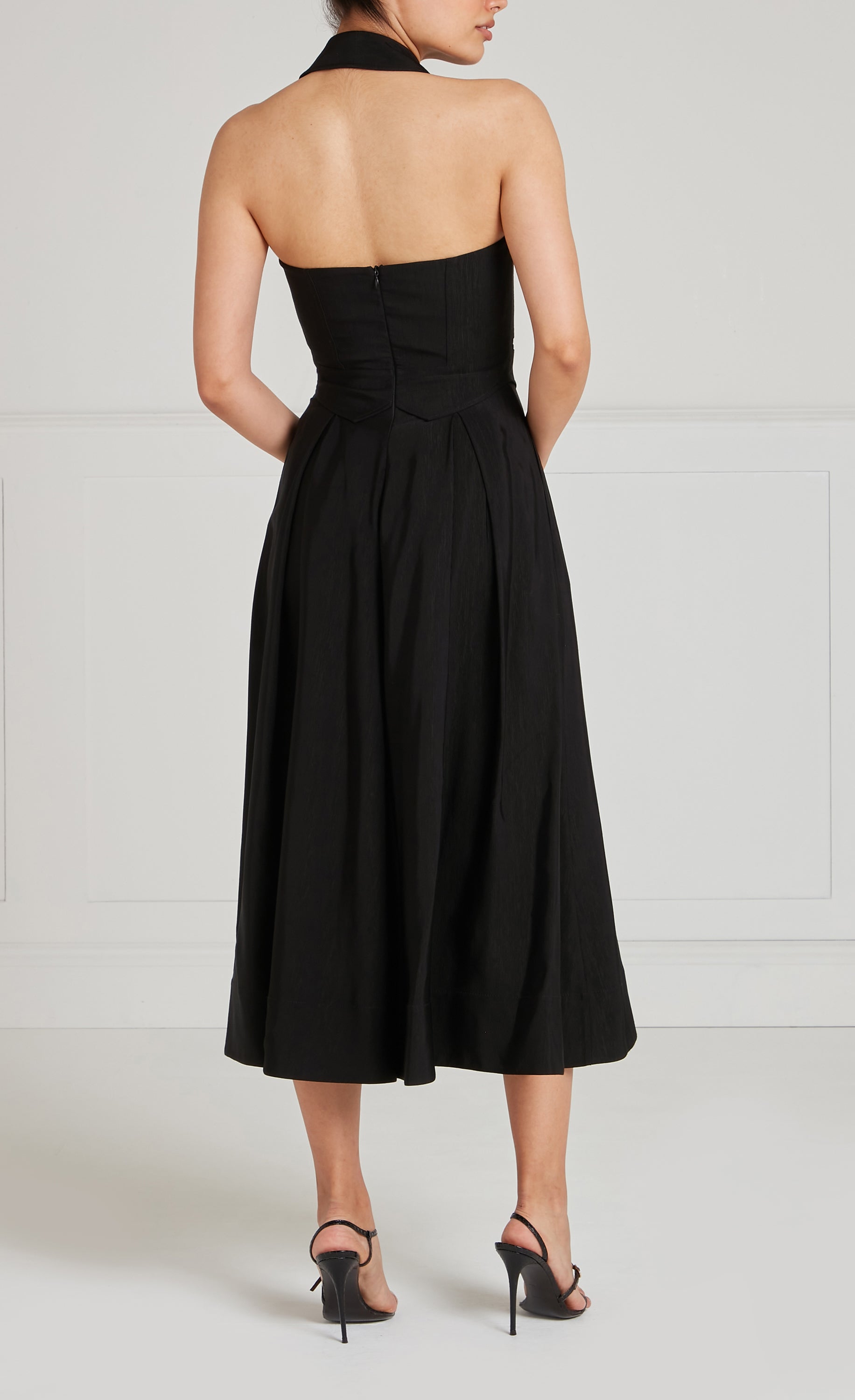 Elodie Halter Dress - Black